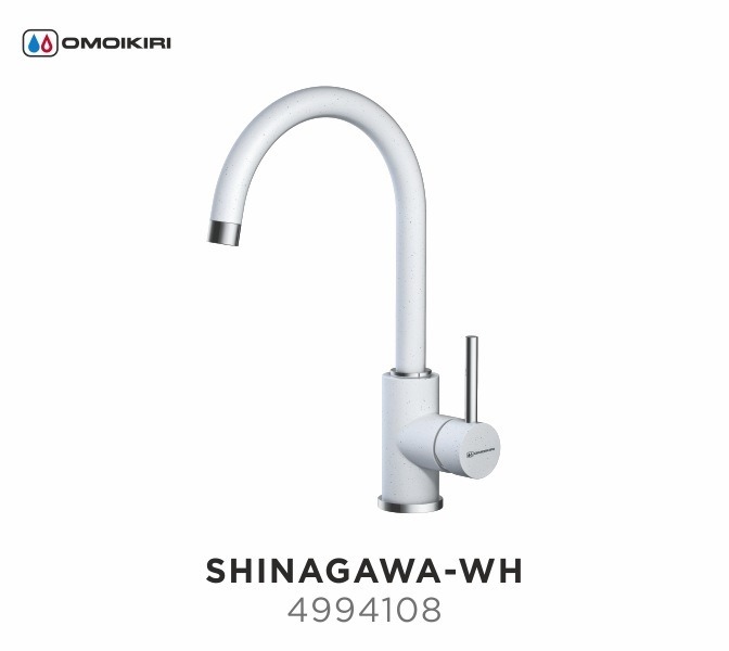 Смеситель для кухни OMOIKIRI Shinagawa-WH (4994108) Смеситель для кухни OMOIKIRI Shinagawa-WH (4994108)Современный дизайн<br>Смеситель для кухни OMOIKIRI Shinagawa-WH (4994108)<br> <br>Практичный однорычажный смеситель выполнен в современном стиле и снабжен высоким попоротным изливом. Аэратор с регулятором расхода воды произведен из специального полимерного материала, благодаря чему на нем никогда не появится известкового налета и ржавчины.<br><br>Классический, проверенный временем дизайн;<br>Высококачественная латунь без содержания свинца сохранит воду чистой и здоровой;<br>Аэратор произведен из пластика, благодаря чему на нем никогда не появится известкового налета и ржавчины;<br>Коробка внутри проложена поролоном, который обеспечит сохранность изделия при транспортировке;<br>Полный набор креплений, соединительных шлангов, подробная инструкция и гарантийный талон в комплекте.<br><br>Обзор смесителей OMOIKIRI<br><br>Официальный дилер OMOIKIRI™<br>