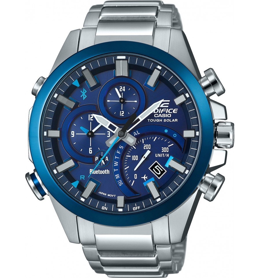 Casio Edifice EQB-500DB-2A / EQB-500DB-2AER - мужские наручные часы Casio Edifice EQB-500DB-2A / EQB-500DB-2AER - мужские наручные часыCasio<br><br><br>Бренд: Casio<br>Модель: Casio EQB-500DB-2A<br>Артикул: EQB-500DB-2A<br>Вариант артикула: EQB-500DB-2AER<br>Коллекция: Edifice<br>Подколлекция: None<br>Страна: Япония<br>Пол: мужские<br>Тип механизма: кварцевые<br>Механизм: None<br>Количество камней: None<br>Автоподзавод: None<br>Источник энергии: от солнечной батареи<br>Срок службы элемента питания: None<br>Дисплей: стрелки<br>Цифры: отсутствуют<br>Водозащита: WR 100<br>Противоударные: None<br>Материал корпуса: нерж. сталь<br>Материал браслета: нерж. сталь<br>Материал безеля: None<br>Стекло: минеральное<br>Антибликовое покрытие: None<br>Цвет корпуса: None<br>Цвет браслета: None<br>Цвет циферблата: None<br>Цвет безеля: None<br>Размеры: 48.1x52x14.1 мм<br>Диаметр: None<br>Диаметр корпуса: None<br>Толщина: None<br>Ширина ремешка: None<br>Вес: 199 г<br>Спорт-функции: секундомер<br>Подсветка: стрелок<br>Вставка: None<br>Отображение даты: вечный календарь, число, день недели<br>Хронограф: None<br>Таймер: None<br>Термометр: None<br>Хронометр: None<br>GPS: None<br>Радиосинхронизация: None<br>Барометр: None<br>Скелетон: None<br>Дополнительная информация: Bluetooth, авиарежим, функция сохранения энергии, работоспособность в полной темноте до 7 месяцев в обычном режиме и до 33 месяцев в режиме сохранения энергии<br>Дополнительные функции: индикатор запаса хода, второй часовой пояс, будильник