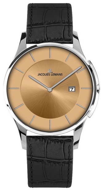 Jacques Lemans 1-1777J - мужские наручные часы из коллекции London Jacques Lemans 1-1777J - мужские наручные часы из коллекции LondonJacques Lemans<br><br><br>Бренд: Jacques Lemans<br>Модель: Jacques Lemans 1-1777J<br>Артикул: 1-1777J<br>Вариант артикула: None<br>Коллекция: London<br>Подколлекция: None<br>Страна: Австрия<br>Пол: мужские<br>Тип механизма: кварцевые<br>Механизм: None<br>Количество камней: None<br>Автоподзавод: None<br>Источник энергии: от батарейки<br>Срок службы элемента питания: None<br>Дисплей: стрелки<br>Цифры: отсутствуют<br>Водозащита: WR 5<br>Противоударные: None<br>Материал корпуса: нерж. сталь<br>Материал браслета: кожа<br>Материал безеля: None<br>Стекло: Crystex<br>Антибликовое покрытие: None<br>Цвет корпуса: None<br>Цвет браслета: None<br>Цвет циферблата: None<br>Цвет безеля: None<br>Размеры: 38 мм<br>Диаметр: None<br>Диаметр корпуса: None<br>Толщина: None<br>Ширина ремешка: None<br>Вес: None<br>Спорт-функции: None<br>Подсветка: None<br>Вставка: None<br>Отображение даты: число<br>Хронограф: None<br>Таймер: None<br>Термометр: None<br>Хронометр: None<br>GPS: None<br>Радиосинхронизация: None<br>Барометр: None<br>Скелетон: None<br>Дополнительная информация: None<br>Дополнительные функции: None