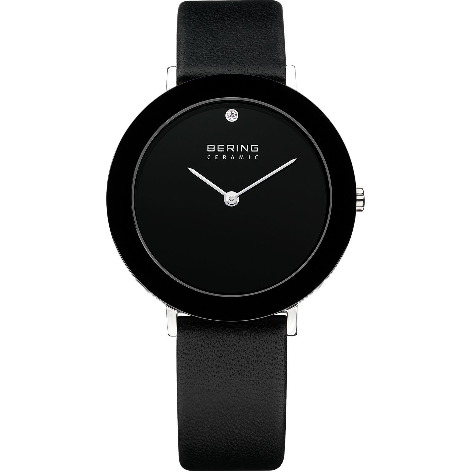 Bering 11435-442 - унисекс наручные часы из коллекции Ceramic Bering 11435-442 - унисекс наручные часы из коллекции CeramicBering<br>сапфировое стекло, корпус из нерж. стали с безелем из керамики черного цвета, ремешок из кожи теленка черного цвета, циферблат черного цвета с 1-м кристаллом swarovski<br><br>Бренд: Bering<br>Модель: Bering 11435-442<br>Артикул: 11435-442<br>Вариант артикула: ber-11435-442<br>Коллекция: Ceramic<br>Подколлекция: None<br>Страна: Дания<br>Пол: унисекс<br>Тип механизма: кварцевые<br>Механизм: None<br>Количество камней: None<br>Автоподзавод: None<br>Источник энергии: от батарейки<br>Срок службы элемента питания: None<br>Дисплей: стрелки<br>Цифры: отсутствуют<br>Водозащита: WR 50<br>Противоударные: None<br>Материал корпуса: нерж. сталь + керамика<br>Материал браслета: кожа<br>Материал безеля: керамика<br>Стекло: сапфировое<br>Антибликовое покрытие: None<br>Цвет корпуса: серебристый<br>Цвет браслета: черный<br>Цвет циферблата: None<br>Цвет безеля: черный<br>Размеры: 35 мм<br>Диаметр: 35 мм<br>Диаметр корпуса: None<br>Толщина: None<br>Ширина ремешка: None<br>Вес: None<br>Спорт-функции: None<br>Подсветка: None<br>Вставка: кристаллы Swarovski<br>Отображение даты: None<br>Хронограф: None<br>Таймер: None<br>Термометр: None<br>Хронометр: None<br>GPS: None<br>Радиосинхронизация: None<br>Барометр: None<br>Скелетон: None<br>Дополнительная информация: None<br>Дополнительные функции: None