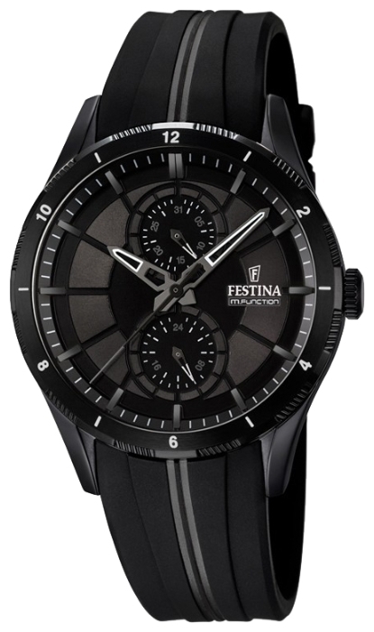 Festina F16843.1 - мужские наручные часы Festina F16843.1 - мужские наручные часыFestina<br><br><br>Бренд: Festina<br>Модель: Festina F16843/1<br>Артикул: F16843.1<br>Вариант артикула: None<br>Коллекция: None<br>Подколлекция: None<br>Страна: Испания<br>Пол: мужские<br>Тип механизма: кварцевые<br>Механизм: M6P23<br>Количество камней: None<br>Автоподзавод: None<br>Источник энергии: от батарейки<br>Срок службы элемента питания: None<br>Дисплей: стрелки<br>Цифры: арабские<br>Водозащита: WR 50<br>Противоударные: None<br>Материал корпуса: нерж. сталь, PVD покрытие (полное)<br>Материал браслета: каучук<br>Материал безеля: None<br>Стекло: минеральное<br>Антибликовое покрытие: None<br>Цвет корпуса: None<br>Цвет браслета: None<br>Цвет циферблата: None<br>Цвет безеля: None<br>Размеры: 42 мм<br>Диаметр: None<br>Диаметр корпуса: None<br>Толщина: None<br>Ширина ремешка: None<br>Вес: None<br>Спорт-функции: None<br>Подсветка: стрелок<br>Вставка: None<br>Отображение даты: число<br>Хронограф: None<br>Таймер: None<br>Термометр: None<br>Хронометр: None<br>GPS: None<br>Радиосинхронизация: None<br>Барометр: None<br>Скелетон: None<br>Дополнительная информация: None<br>Дополнительные функции: None