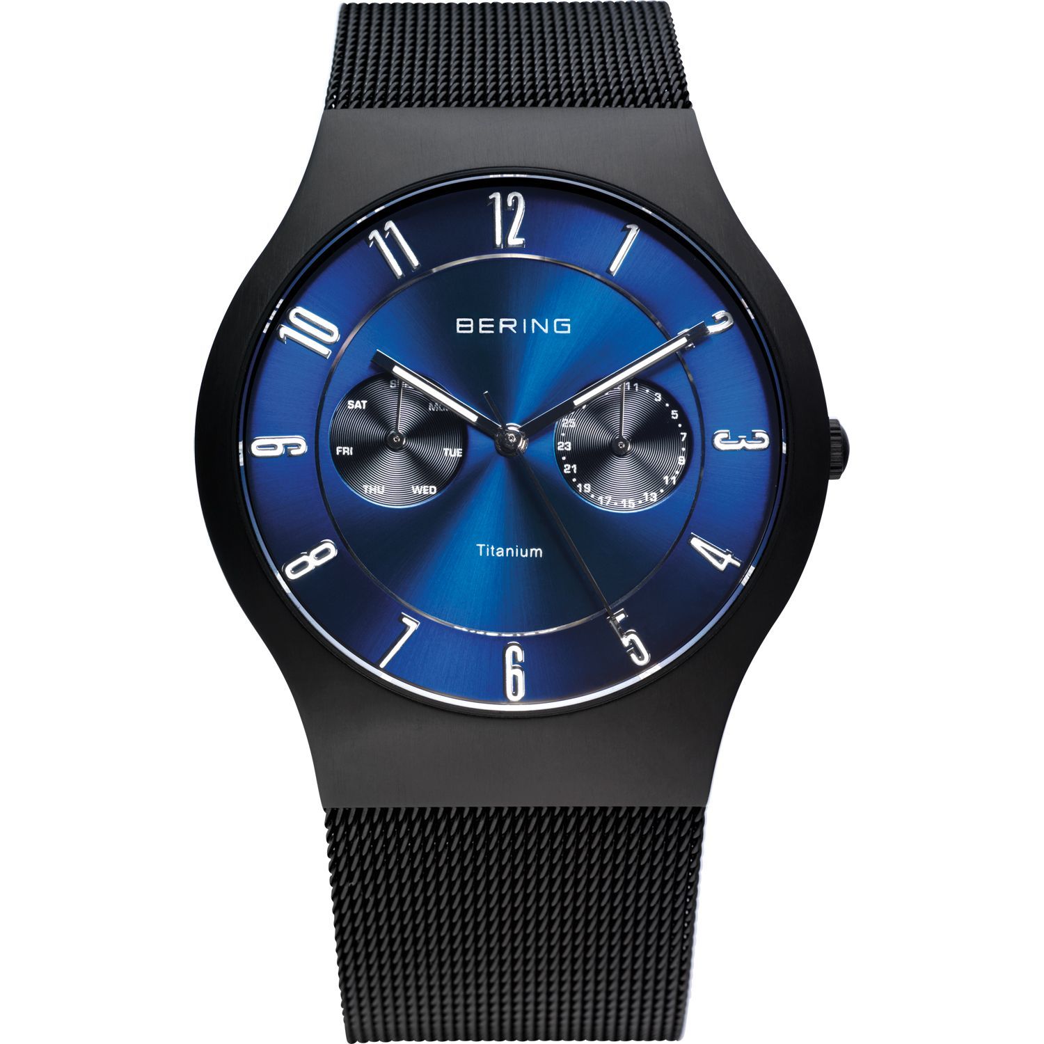 Bering 11939-078 - мужские наручные часы из коллекции Titanium Bering 11939-078 - мужские наручные часы из коллекции TitaniumBering<br>мужские, сапфировое стекло, корпус из титана с покрытием pvd черного цвета , браслет из нерж. стали с покрытием pvd черного цвета , циферблат синего цвета, центральная секундная стрелка, с числовым календарем и календарем дня недели<br><br>Бренд: Bering<br>Модель: Bering 11939-078<br>Артикул: 11939-078<br>Вариант артикула: ber-11939-078<br>Коллекция: Titanium<br>Подколлекция: None<br>Страна: Дания<br>Пол: мужские<br>Тип механизма: кварцевые<br>Механизм: None<br>Количество камней: None<br>Автоподзавод: None<br>Источник энергии: от батарейки<br>Срок службы элемента питания: None<br>Дисплей: стрелки<br>Цифры: арабские<br>Водозащита: WR 50<br>Противоударные: None<br>Материал корпуса: титан, полное покрытие корпуса<br>Материал браслета: нерж. сталь, полное дополнительное покрытие<br>Материал безеля: None<br>Стекло: сапфировое<br>Антибликовое покрытие: None<br>Цвет корпуса: черный<br>Цвет браслета: черный<br>Цвет циферблата: None<br>Цвет безеля: None<br>Размеры: 39 мм<br>Диаметр: 39 мм<br>Диаметр корпуса: None<br>Толщина: None<br>Ширина ремешка: None<br>Вес: None<br>Спорт-функции: None<br>Подсветка: стрелок<br>Вставка: None<br>Отображение даты: число, день недели<br>Хронограф: None<br>Таймер: None<br>Термометр: None<br>Хронометр: None<br>GPS: None<br>Радиосинхронизация: None<br>Барометр: None<br>Скелетон: None<br>Дополнительная информация: None<br>Дополнительные функции: None