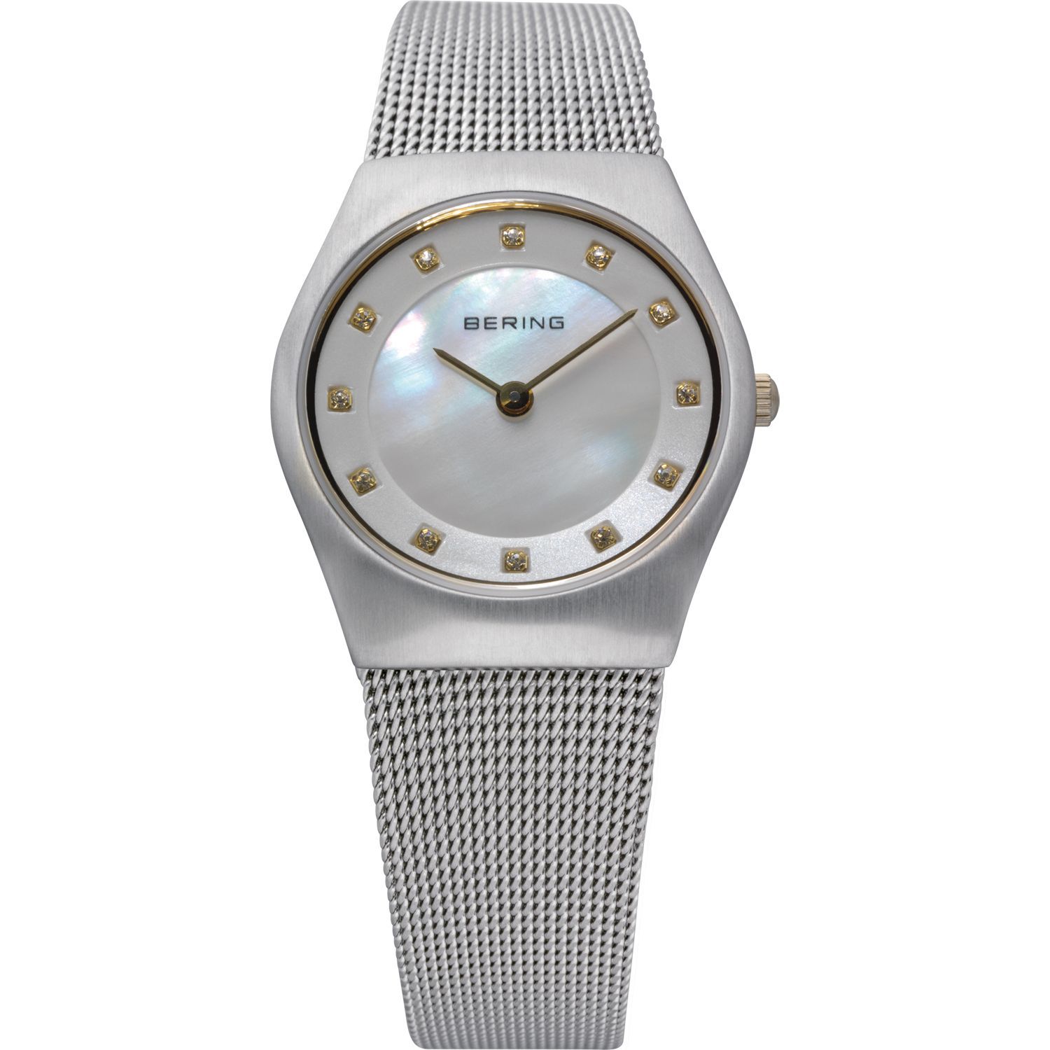 Bering 11927-004 - женские наручные часы из коллекции Classic Bering 11927-004 - женские наручные часы из коллекции ClassicBering<br>женские, сапфировое стекло, корпус из нерж. стали, браслет из нерж. стали, циферблат перламутрового цвета с 12-ю кристаллами swarovski золотого цвета,<br><br>Бренд: Bering<br>Модель: Bering 11927-004<br>Артикул: 11927-004<br>Вариант артикула: ber-11927-004<br>Коллекция: Classic<br>Подколлекция: None<br>Страна: Дания<br>Пол: женские<br>Тип механизма: кварцевые<br>Механизм: None<br>Количество камней: None<br>Автоподзавод: None<br>Источник энергии: от батарейки<br>Срок службы элемента питания: None<br>Дисплей: стрелки<br>Цифры: отсутствуют<br>Водозащита: WR 50<br>Противоударные: None<br>Материал корпуса: нерж. сталь<br>Материал браслета: нерж. сталь<br>Материал безеля: None<br>Стекло: сапфировое<br>Антибликовое покрытие: None<br>Цвет корпуса: серебристый<br>Цвет браслета: серебрянный<br>Цвет циферблата: None<br>Цвет безеля: None<br>Размеры: 27 мм<br>Диаметр: 27 мм<br>Диаметр корпуса: None<br>Толщина: None<br>Ширина ремешка: None<br>Вес: None<br>Спорт-функции: None<br>Подсветка: None<br>Вставка: кристаллы Swarovski<br>Отображение даты: None<br>Хронограф: None<br>Таймер: None<br>Термометр: None<br>Хронометр: None<br>GPS: None<br>Радиосинхронизация: None<br>Барометр: None<br>Скелетон: None<br>Дополнительная информация: None<br>Дополнительные функции: None