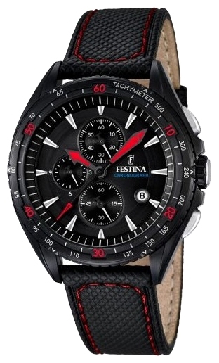 Festina F16847.4 - мужские наручные часы Festina F16847.4 - мужские наручные часыFestina<br><br><br>Бренд: Festina<br>Модель: Festina F16847/4<br>Артикул: F16847.4<br>Вариант артикула: None<br>Коллекция: None<br>Подколлекция: None<br>Страна: Испания<br>Пол: мужские<br>Тип механизма: кварцевые<br>Механизм: MOS10<br>Количество камней: None<br>Автоподзавод: None<br>Источник энергии: от батарейки<br>Срок службы элемента питания: None<br>Дисплей: стрелки<br>Цифры: отсутствуют<br>Водозащита: WR 100<br>Противоударные: None<br>Материал корпуса: нерж. сталь, PVD покрытие (полное)<br>Материал браслета: кожа<br>Материал безеля: None<br>Стекло: минеральное<br>Антибликовое покрытие: None<br>Цвет корпуса: None<br>Цвет браслета: None<br>Цвет циферблата: None<br>Цвет безеля: None<br>Размеры: 44x12.2 мм<br>Диаметр: None<br>Диаметр корпуса: None<br>Толщина: None<br>Ширина ремешка: None<br>Вес: 61 г<br>Спорт-функции: секундомер<br>Подсветка: None<br>Вставка: None<br>Отображение даты: число<br>Хронограф: есть<br>Таймер: None<br>Термометр: None<br>Хронометр: None<br>GPS: None<br>Радиосинхронизация: None<br>Барометр: None<br>Скелетон: None<br>Дополнительная информация: None<br>Дополнительные функции: None