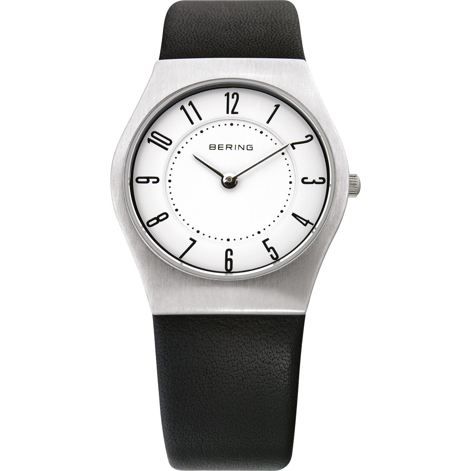 Bering 11930-404 - унисекс наручные часы из коллекции Classic Bering 11930-404 - унисекс наручные часы из коллекции ClassicBering<br>женские, сапфировое стекло, корпус из нерж. стали, ремешок из кожи теленка черного цвета, циферблат белого цвета<br><br>Бренд: Bering<br>Модель: Bering 11930-404<br>Артикул: 11930-404<br>Вариант артикула: ber-11930-404<br>Коллекция: Classic<br>Подколлекция: None<br>Страна: Дания<br>Пол: унисекс<br>Тип механизма: кварцевые<br>Механизм: None<br>Количество камней: None<br>Автоподзавод: None<br>Источник энергии: от батарейки<br>Срок службы элемента питания: None<br>Дисплей: стрелки<br>Цифры: арабские<br>Водозащита: WR 50<br>Противоударные: None<br>Материал корпуса: нерж. сталь<br>Материал браслета: кожа<br>Материал безеля: None<br>Стекло: сапфировое<br>Антибликовое покрытие: None<br>Цвет корпуса: серебристый<br>Цвет браслета: черный<br>Цвет циферблата: None<br>Цвет безеля: None<br>Размеры: 30 мм<br>Диаметр: 30 мм<br>Диаметр корпуса: None<br>Толщина: None<br>Ширина ремешка: None<br>Вес: None<br>Спорт-функции: None<br>Подсветка: None<br>Вставка: None<br>Отображение даты: None<br>Хронограф: None<br>Таймер: None<br>Термометр: None<br>Хронометр: None<br>GPS: None<br>Радиосинхронизация: None<br>Барометр: None<br>Скелетон: None<br>Дополнительная информация: None<br>Дополнительные функции: None
