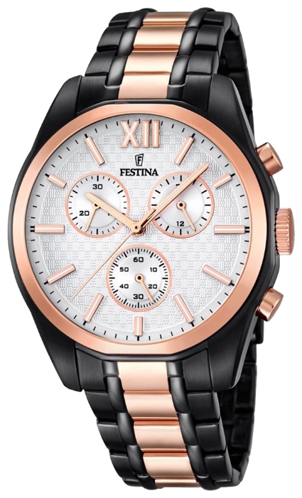 Festina F16856.1 - мужские наручные часы Festina F16856.1 - мужские наручные часыFestina<br><br><br>Бренд: Festina<br>Модель: Festina F16856/1<br>Артикул: F16856.1<br>Вариант артикула: None<br>Коллекция: None<br>Подколлекция: None<br>Страна: Испания<br>Пол: мужские<br>Тип механизма: кварцевые<br>Механизм: MJS00<br>Количество камней: None<br>Автоподзавод: None<br>Источник энергии: от батарейки<br>Срок службы элемента питания: None<br>Дисплей: стрелки<br>Цифры: римские<br>Водозащита: WR 100<br>Противоударные: None<br>Материал корпуса: нерж. сталь, PVD покрытие (полное)<br>Материал браслета: нерж. сталь, PVD покрытие (полное)<br>Материал безеля: None<br>Стекло: минеральное<br>Антибликовое покрытие: None<br>Цвет корпуса: None<br>Цвет браслета: None<br>Цвет циферблата: None<br>Цвет безеля: None<br>Размеры: 42x12 мм<br>Диаметр: None<br>Диаметр корпуса: None<br>Толщина: None<br>Ширина ремешка: None<br>Вес: None<br>Спорт-функции: секундомер<br>Подсветка: None<br>Вставка: None<br>Отображение даты: None<br>Хронограф: есть<br>Таймер: None<br>Термометр: None<br>Хронометр: None<br>GPS: None<br>Радиосинхронизация: None<br>Барометр: None<br>Скелетон: None<br>Дополнительная информация: None<br>Дополнительные функции: None