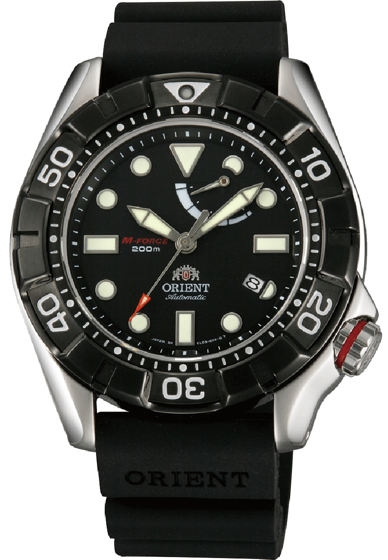Orient EL03004B / SEL03004B0 - мужские наручные часы Orient EL03004B / SEL03004B0 - мужские наручные часыORIENT<br><br><br>Бренд: ORIENT<br>Модель: ORIENT EL03004B<br>Артикул: EL03004B<br>Вариант артикула: SEL03004B0<br>Коллекция: None<br>Подколлекция: None<br>Страна: Япония<br>Пол: мужские<br>Тип механизма: механические<br>Механизм: ORIENT caliber 40N5A<br>Количество камней: 22<br>Автоподзавод: есть<br>Источник энергии: пружинный механизм<br>Срок службы элемента питания: None<br>Дисплей: стрелки<br>Цифры: отсутствуют<br>Водозащита: WR 200<br>Противоударные: None<br>Материал корпуса: нерж. сталь<br>Материал браслета: каучук<br>Материал безеля: None<br>Стекло: сапфировое<br>Антибликовое покрытие: None<br>Цвет корпуса: None<br>Цвет браслета: None<br>Цвет циферблата: None<br>Цвет безеля: None<br>Размеры: 46x13.3 мм<br>Диаметр: None<br>Диаметр корпуса: None<br>Толщина: None<br>Ширина ремешка: None<br>Вес: None<br>Спорт-функции: None<br>Подсветка: стрелок<br>Вставка: None<br>Отображение даты: число<br>Хронограф: None<br>Таймер: None<br>Термометр: None<br>Хронометр: None<br>GPS: None<br>Радиосинхронизация: None<br>Барометр: None<br>Скелетон: None<br>Дополнительная информация: возможность ручного подзавода<br>Дополнительные функции: индикатор запаса хода