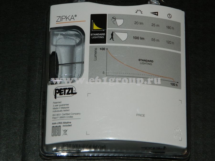 светодиодный фонарь Petzl ZIPKA онлайн