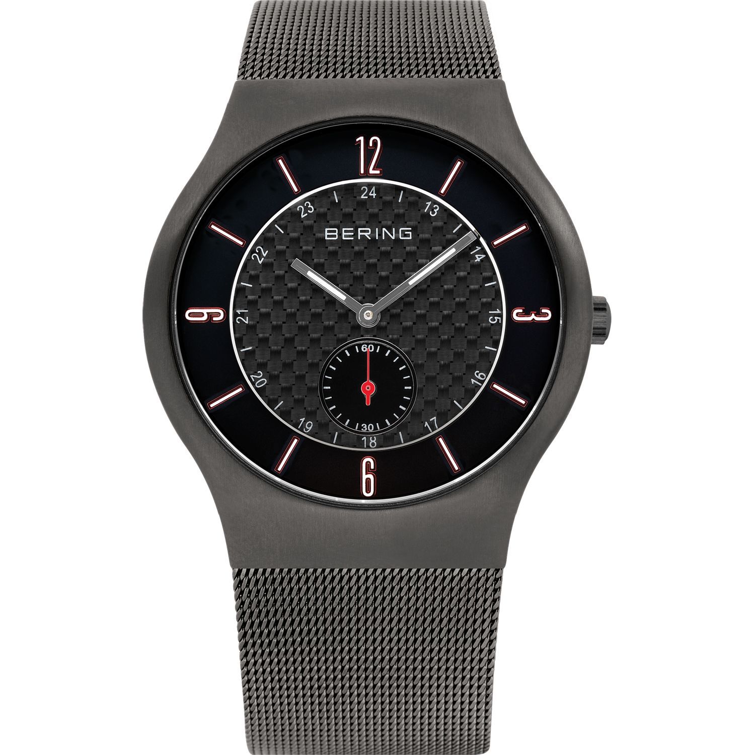 Bering 11940-377 - мужские наручные часы из коллекции Classic Bering 11940-377 - мужские наручные часы из коллекции ClassicBering<br>мужские, сапфировое стекло, корпус из из нерж. стали со стойким покрытием карбида титана , браслет из нерж. стали , циферблат черного цвета<br><br>Бренд: Bering<br>Модель: Bering 11940-377<br>Артикул: 11940-377<br>Вариант артикула: ber-11940-377<br>Коллекция: Classic<br>Подколлекция: None<br>Страна: Дания<br>Пол: мужские<br>Тип механизма: кварцевые<br>Механизм: None<br>Количество камней: None<br>Автоподзавод: None<br>Источник энергии: от батарейки<br>Срок службы элемента питания: None<br>Дисплей: стрелки<br>Цифры: арабские<br>Водозащита: WR 30<br>Противоударные: None<br>Материал корпуса: нерж. сталь, полное покрытие корпуса<br>Материал браслета: нерж. сталь, полное дополнительное покрытие<br>Материал безеля: None<br>Стекло: сапфировое<br>Антибликовое покрытие: None<br>Цвет корпуса: серый<br>Цвет браслета: серый<br>Цвет циферблата: None<br>Цвет безеля: None<br>Размеры: None<br>Диаметр: 40 мм<br>Диаметр корпуса: None<br>Толщина: None<br>Ширина ремешка: None<br>Вес: None<br>Спорт-функции: None<br>Подсветка: стрелок<br>Вставка: None<br>Отображение даты: None<br>Хронограф: None<br>Таймер: None<br>Термометр: None<br>Хронометр: None<br>GPS: None<br>Радиосинхронизация: None<br>Барометр: None<br>Скелетон: None<br>Дополнительная информация: None<br>Дополнительные функции: None
