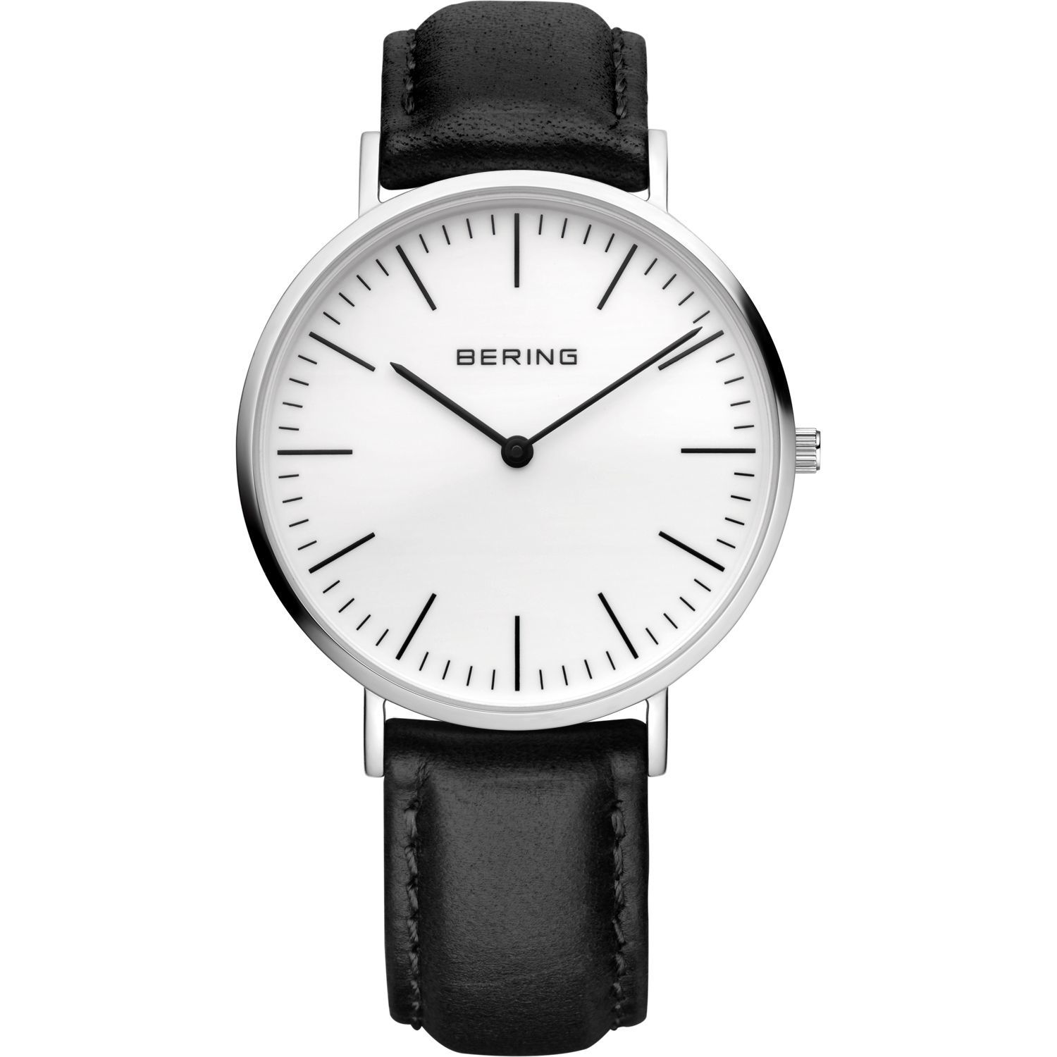 Bering 13738-404 - мужские наручные часы из коллекции Classic Bering 13738-404 - мужские наручные часы из коллекции ClassicBering<br>мужские, сапфировое стекло, корпус из нерж. стали , ремешок из кожи черного цвета, циферблат белого цвета<br><br>Бренд: Bering<br>Модель: Bering 13738-404<br>Артикул: 13738-404<br>Вариант артикула: ber-13738-404<br>Коллекция: Classic<br>Подколлекция: None<br>Страна: Дания<br>Пол: мужские<br>Тип механизма: кварцевые<br>Механизм: None<br>Количество камней: None<br>Автоподзавод: None<br>Источник энергии: от батарейки<br>Срок службы элемента питания: None<br>Дисплей: стрелки<br>Цифры: отсутствуют<br>Водозащита: WR 50<br>Противоударные: None<br>Материал корпуса: нерж. сталь<br>Материал браслета: кожа (не указан)<br>Материал безеля: None<br>Стекло: сапфировое<br>Антибликовое покрытие: None<br>Цвет корпуса: серебристый<br>Цвет браслета: черный<br>Цвет циферблата: None<br>Цвет безеля: None<br>Размеры: 38x7 мм<br>Диаметр: 38 мм<br>Диаметр корпуса: None<br>Толщина: None<br>Ширина ремешка: None<br>Вес: None<br>Спорт-функции: None<br>Подсветка: None<br>Вставка: None<br>Отображение даты: None<br>Хронограф: None<br>Таймер: None<br>Термометр: None<br>Хронометр: None<br>GPS: None<br>Радиосинхронизация: None<br>Барометр: None<br>Скелетон: None<br>Дополнительная информация: None<br>Дополнительные функции: None