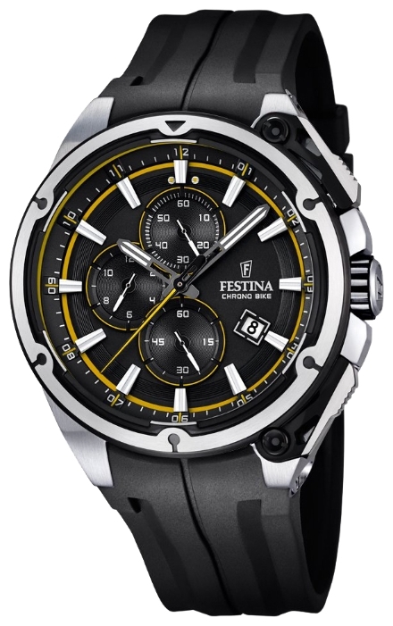 Festina F16882.7 - мужские наручные часы Festina F16882.7 - мужские наручные часыFestina<br><br><br>Бренд: Festina<br>Модель: Festina F16882/7<br>Артикул: F16882.7<br>Вариант артикула: None<br>Коллекция: None<br>Подколлекция: None<br>Страна: Испания<br>Пол: мужские<br>Тип механизма: кварцевые<br>Механизм: M0S1A<br>Количество камней: None<br>Автоподзавод: None<br>Источник энергии: от батарейки<br>Срок службы элемента питания: None<br>Дисплей: стрелки<br>Цифры: арабские<br>Водозащита: WR 100<br>Противоударные: None<br>Материал корпуса: нерж. сталь<br>Материал браслета: полиуретан<br>Материал безеля: None<br>Стекло: минеральное<br>Антибликовое покрытие: None<br>Цвет корпуса: None<br>Цвет браслета: None<br>Цвет циферблата: None<br>Цвет безеля: None<br>Размеры: 47 мм<br>Диаметр: None<br>Диаметр корпуса: None<br>Толщина: None<br>Ширина ремешка: None<br>Вес: None<br>Спорт-функции: секундомер<br>Подсветка: стрелок<br>Вставка: None<br>Отображение даты: число<br>Хронограф: есть<br>Таймер: None<br>Термометр: None<br>Хронометр: None<br>GPS: None<br>Радиосинхронизация: None<br>Барометр: None<br>Скелетон: None<br>Дополнительная информация: None<br>Дополнительные функции: None