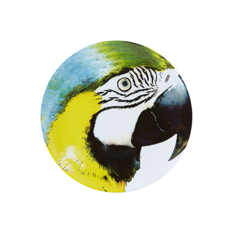 Olhar o Brazil Декоративная тарелка Yellow Bellied Macaw / Сине-желтый ара 32,7 см (Фарфор Vista Alegre Atlantis, Португалия) Olhar o Brazil Декоративная тарелка Yellow Bellied Macaw / Сине-желтый ара 32,7 см (Фарфор Vista Alegre Atlantis, Португалия)Фарфор Vista Alegre Atlantis, Португалия<br>Olhar o Brazil Декоративная тарелка Yellow Bellied Macaw / Сине-желтый ара 32,7 смСозданная известным архитектором Chico Gouvea, коллекция Olhar o Brazil - экспрессивная и аутентичная дань местной культуре, преобразованная в декор, наполненный жизнью и красками, где каждый мотив тщательно продуман. Материал: фарфор Подходит для использования в микроволновой печи и посудомоечной машинеПроизводитель: Vista Alegre Atlantis, Португалия<br>