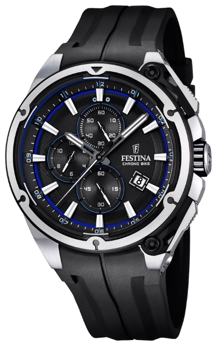 Festina F16882.5 - мужские наручные часы Festina F16882.5 - мужские наручные часыFestina<br><br><br>Бренд: Festina<br>Модель: Festina F16882/5<br>Артикул: F16882.5<br>Вариант артикула: None<br>Коллекция: None<br>Подколлекция: None<br>Страна: Испания<br>Пол: мужские<br>Тип механизма: кварцевые<br>Механизм: M0S1A<br>Количество камней: None<br>Автоподзавод: None<br>Источник энергии: от батарейки<br>Срок службы элемента питания: None<br>Дисплей: стрелки<br>Цифры: арабские<br>Водозащита: WR 100<br>Противоударные: None<br>Материал корпуса: нерж. сталь<br>Материал браслета: каучук<br>Материал безеля: None<br>Стекло: минеральное<br>Антибликовое покрытие: None<br>Цвет корпуса: None<br>Цвет браслета: None<br>Цвет циферблата: None<br>Цвет безеля: None<br>Размеры: 47x60x14 мм<br>Диаметр: None<br>Диаметр корпуса: None<br>Толщина: None<br>Ширина ремешка: None<br>Вес: 126 г<br>Спорт-функции: секундомер<br>Подсветка: стрелок<br>Вставка: None<br>Отображение даты: число<br>Хронограф: есть<br>Таймер: None<br>Термометр: None<br>Хронометр: None<br>GPS: None<br>Радиосинхронизация: None<br>Барометр: None<br>Скелетон: None<br>Дополнительная информация: None<br>Дополнительные функции: None