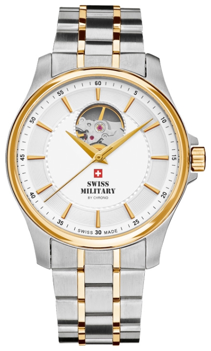 Swiss Military by Chrono SMA34050.03 - мужские наручные часы из коллекции Механические часы Swiss Military by Chrono SMA34050.03 - мужские наручные часы из коллекции Механические часыSwiss Military by Chrono<br><br><br>Бренд: Swiss Military by Chrono<br>Модель: Swiss Military by Chrono SMA34050.03<br>Артикул: SMA34050.03<br>Вариант артикула: None<br>Коллекция: Механические часы<br>Подколлекция: None<br>Страна: Швейцария<br>Пол: мужские<br>Тип механизма: None<br>Механизм: None<br>Количество камней: None<br>Автоподзавод: есть<br>Источник энергии: пружинный механизм<br>Срок службы элемента питания: None<br>Дисплей: стрелки<br>Цифры: отсутствуют<br>Водозащита: None<br>Противоударные: None<br>Материал корпуса: нерж. сталь, PVD покрытие (частичное)<br>Материал браслета: нерж. сталь, PVD покрытие (частичное)<br>Материал безеля: None<br>Стекло: сапфировое<br>Антибликовое покрытие: None<br>Цвет корпуса: None<br>Цвет браслета: None<br>Цвет циферблата: None<br>Цвет безеля: None<br>Размеры: None<br>Диаметр: None<br>Диаметр корпуса: None<br>Толщина: механические<br>Ширина ремешка: None<br>Вес: None<br>Спорт-функции: None<br>Подсветка: None<br>Вставка: None<br>Отображение даты: None<br>Хронограф: None<br>Таймер: None<br>Термометр: None<br>Хронометр: None<br>GPS: None<br>Радиосинхронизация: None<br>Барометр: None<br>Скелетон: да<br>Дополнительная информация: None<br>Дополнительные функции: None