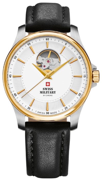 Swiss Military by Chrono SMA34050.07 - мужские наручные часы из коллекции Механические часы Swiss Military by Chrono SMA34050.07 - мужские наручные часы из коллекции Механические часыSwiss Military by Chrono<br><br><br>Бренд: Swiss Military by Chrono<br>Модель: Swiss Military by Chrono SMA34050.07<br>Артикул: SMA34050.07<br>Вариант артикула: None<br>Коллекция: Механические часы<br>Подколлекция: None<br>Страна: Швейцария<br>Пол: мужские<br>Тип механизма: None<br>Механизм: None<br>Количество камней: None<br>Автоподзавод: есть<br>Источник энергии: пружинный механизм<br>Срок службы элемента питания: None<br>Дисплей: стрелки<br>Цифры: отсутствуют<br>Водозащита: None<br>Противоударные: None<br>Материал корпуса: нерж. сталь, PVD покрытие (частичное)<br>Материал браслета: кожа<br>Материал безеля: None<br>Стекло: сапфировое<br>Антибликовое покрытие: None<br>Цвет корпуса: None<br>Цвет браслета: None<br>Цвет циферблата: None<br>Цвет безеля: None<br>Размеры: None<br>Диаметр: None<br>Диаметр корпуса: None<br>Толщина: механические<br>Ширина ремешка: None<br>Вес: None<br>Спорт-функции: None<br>Подсветка: None<br>Вставка: None<br>Отображение даты: None<br>Хронограф: None<br>Таймер: None<br>Термометр: None<br>Хронометр: None<br>GPS: None<br>Радиосинхронизация: None<br>Барометр: None<br>Скелетон: да<br>Дополнительная информация: None<br>Дополнительные функции: None