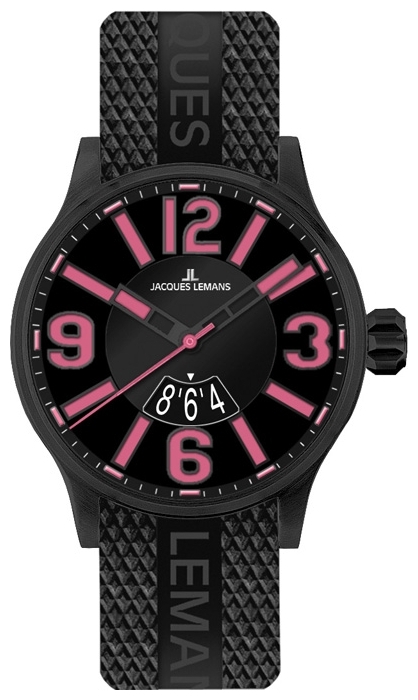 Jacques Lemans 1-1673F - мужские наручные часы из коллекции Sport Jacques Lemans 1-1673F - мужские наручные часы из коллекции SportJacques Lemans<br><br><br>Бренд: Jacques Lemans<br>Модель: Jacques Lemans 1-1673F<br>Артикул: 1-1673F<br>Вариант артикула: None<br>Коллекция: Sport<br>Подколлекция: None<br>Страна: Австрия<br>Пол: мужские<br>Тип механизма: кварцевые<br>Механизм: None<br>Количество камней: None<br>Автоподзавод: None<br>Источник энергии: от батарейки<br>Срок службы элемента питания: None<br>Дисплей: стрелки<br>Цифры: арабские<br>Водозащита: WR 100<br>Противоударные: None<br>Материал корпуса: нерж. сталь, IP покрытие (полное)<br>Материал браслета: каучук<br>Материал безеля: None<br>Стекло: минеральное<br>Антибликовое покрытие: None<br>Цвет корпуса: None<br>Цвет браслета: None<br>Цвет циферблата: None<br>Цвет безеля: None<br>Размеры: 48 мм<br>Диаметр: None<br>Диаметр корпуса: None<br>Толщина: None<br>Ширина ремешка: None<br>Вес: None<br>Спорт-функции: None<br>Подсветка: None<br>Вставка: None<br>Отображение даты: число<br>Хронограф: None<br>Таймер: None<br>Термометр: None<br>Хронометр: None<br>GPS: None<br>Радиосинхронизация: None<br>Барометр: None<br>Скелетон: None<br>Дополнительная информация: None<br>Дополнительные функции: None