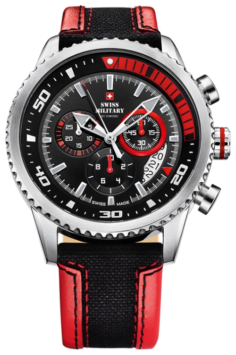 Swiss Military by Chrono SM34042.07 - мужские наручные часы из коллекции Кварцевые хронографы Swiss Military by Chrono SM34042.07 - мужские наручные часы из коллекции Кварцевые хронографыSwiss Military by Chrono<br><br><br>Бренд: Swiss Military by Chrono<br>Модель: Swiss Military by Chrono SM34042.07<br>Артикул: SM34042.07<br>Вариант артикула: None<br>Коллекция: Кварцевые хронографы<br>Подколлекция: None<br>Страна: Швейцария<br>Пол: мужские<br>Тип механизма: None<br>Механизм: None<br>Количество камней: None<br>Автоподзавод: None<br>Источник энергии: от батарейки<br>Срок службы элемента питания: None<br>Дисплей: стрелки<br>Цифры: отсутствуют<br>Водозащита: None<br>Противоударные: None<br>Материал корпуса: нерж. сталь<br>Материал браслета: текстиль + кожа<br>Материал безеля: None<br>Стекло: минеральное<br>Антибликовое покрытие: None<br>Цвет корпуса: None<br>Цвет браслета: None<br>Цвет циферблата: None<br>Цвет безеля: None<br>Размеры: None<br>Диаметр: None<br>Диаметр корпуса: None<br>Толщина: кварцевые<br>Ширина ремешка: None<br>Вес: None<br>Спорт-функции: секундомер<br>Подсветка: стрелок<br>Вставка: None<br>Отображение даты: число<br>Хронограф: есть<br>Таймер: None<br>Термометр: None<br>Хронометр: None<br>GPS: None<br>Радиосинхронизация: None<br>Барометр: None<br>Скелетон: None<br>Дополнительная информация: None<br>Дополнительные функции: None