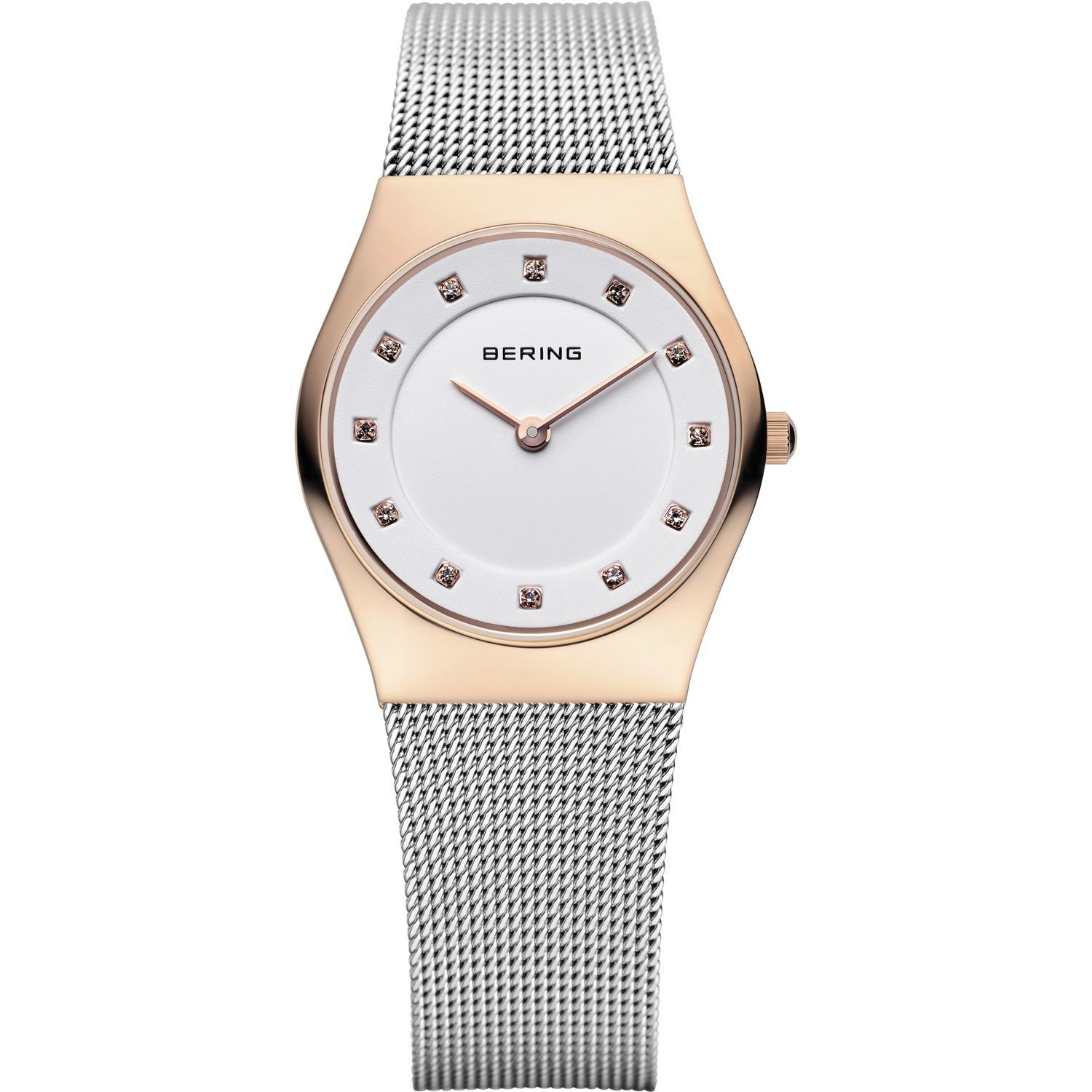 Bering 11927-064 - женские наручные часы из коллекции Classic Bering 11927-064 - женские наручные часы из коллекции ClassicBering<br>rose gold, миланский браслет, сапфировое стекло<br><br>Бренд: Bering<br>Модель: Bering 11927-064<br>Артикул: 11927-064<br>Вариант артикула: ber-11927-064<br>Коллекция: Classic<br>Подколлекция: None<br>Страна: Дания<br>Пол: женские<br>Тип механизма: кварцевые<br>Механизм: None<br>Количество камней: None<br>Автоподзавод: None<br>Источник энергии: от батарейки<br>Срок службы элемента питания: None<br>Дисплей: стрелки<br>Цифры: отсутствуют<br>Водозащита: WR 50<br>Противоударные: None<br>Материал корпуса: нерж. сталь, IP покрытие: позолота (полное)<br>Материал браслета: нерж. сталь<br>Материал безеля: None<br>Стекло: сапфировое<br>Антибликовое покрытие: None<br>Цвет корпуса: розовое золото<br>Цвет браслета: серебрянный<br>Цвет циферблата: None<br>Цвет безеля: None<br>Размеры: 27 мм<br>Диаметр: 27 мм<br>Диаметр корпуса: None<br>Толщина: None<br>Ширина ремешка: None<br>Вес: None<br>Спорт-функции: None<br>Подсветка: None<br>Вставка: кристаллы Swarovski<br>Отображение даты: None<br>Хронограф: None<br>Таймер: None<br>Термометр: None<br>Хронометр: None<br>GPS: None<br>Радиосинхронизация: None<br>Барометр: None<br>Скелетон: None<br>Дополнительная информация: None<br>Дополнительные функции: None
