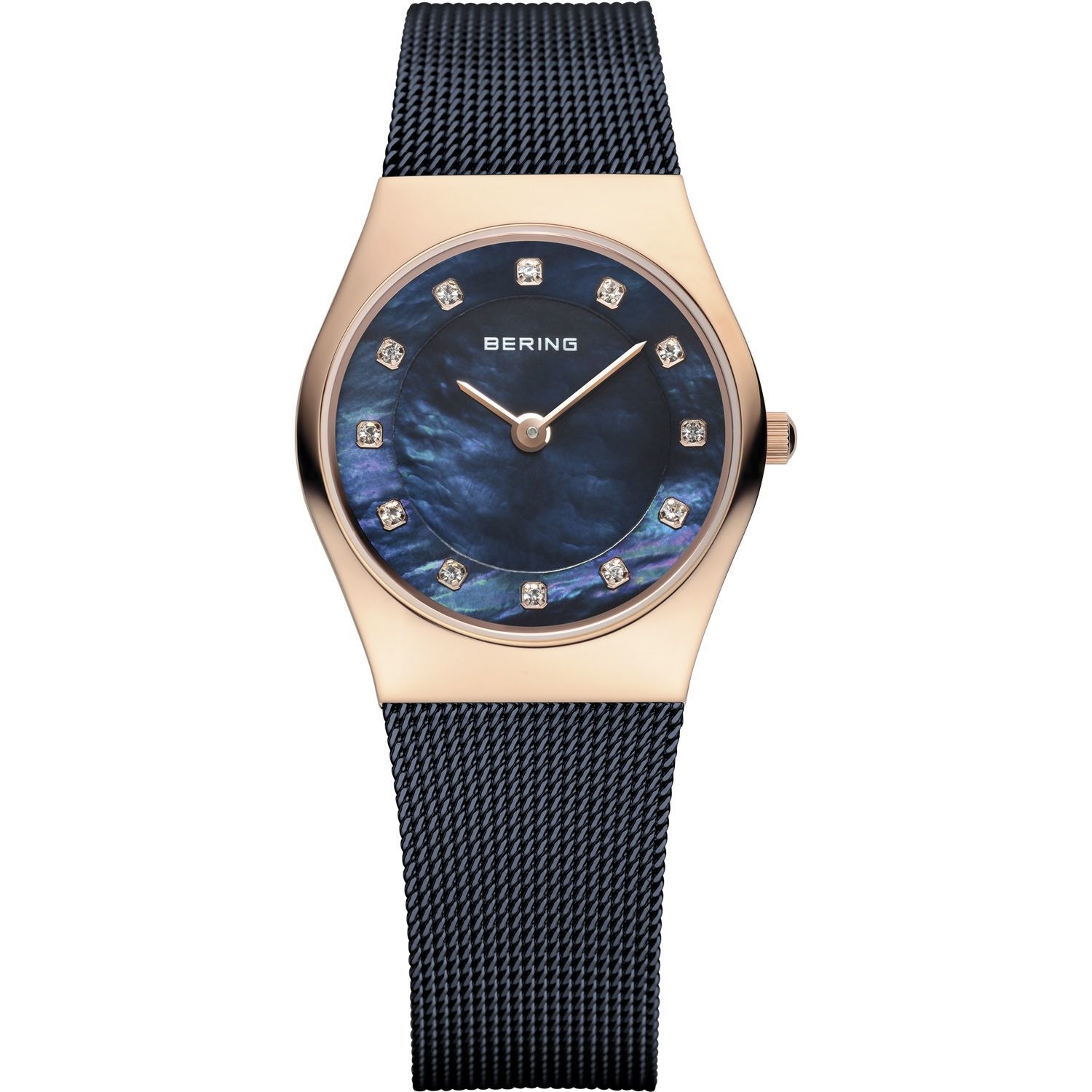 Bering 11927-367 - женские наручные часы из коллекции Classic Bering 11927-367 - женские наручные часы из коллекции ClassicBering<br>rose gold, синий миланский браслет , перламутровый циферблат, сапфировое стекло<br><br>Бренд: Bering<br>Модель: Bering 11927-367<br>Артикул: 11927-367<br>Вариант артикула: ber-11927-367<br>Коллекция: Classic<br>Подколлекция: None<br>Страна: Дания<br>Пол: женские<br>Тип механизма: кварцевые<br>Механизм: None<br>Количество камней: None<br>Автоподзавод: None<br>Источник энергии: от батарейки<br>Срок службы элемента питания: None<br>Дисплей: стрелки<br>Цифры: отсутствуют<br>Водозащита: WR 50<br>Противоударные: None<br>Материал корпуса: нерж. сталь, IP покрытие: позолота (полное)<br>Материал браслета: нерж. сталь, IP покрытие (полное)<br>Материал безеля: None<br>Стекло: сапфировое<br>Антибликовое покрытие: None<br>Цвет корпуса: розовое золото<br>Цвет браслета: голубой<br>Цвет циферблата: None<br>Цвет безеля: None<br>Размеры: 27 мм<br>Диаметр: 27 мм<br>Диаметр корпуса: None<br>Толщина: None<br>Ширина ремешка: None<br>Вес: None<br>Спорт-функции: None<br>Подсветка: None<br>Вставка: кристаллы Swarovski<br>Отображение даты: None<br>Хронограф: None<br>Таймер: None<br>Термометр: None<br>Хронометр: None<br>GPS: None<br>Радиосинхронизация: None<br>Барометр: None<br>Скелетон: None<br>Дополнительная информация: None<br>Дополнительные функции: None