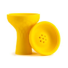 Чашка силикон чилим Желтый с бортиком