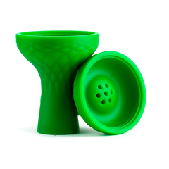 Чашка силикон чилим Зеленый с бортиком