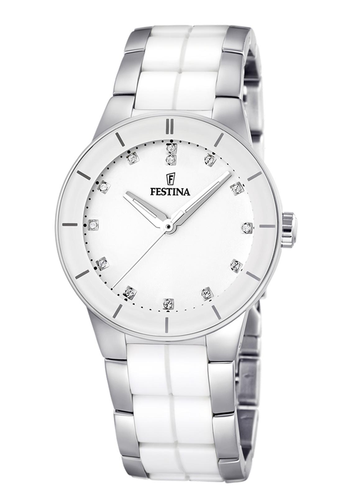 Festina F16531.3 - женские наручные часы из коллекции Ceramic Festina F16531.3 - женские наручные часы из коллекции CeramicFestina<br><br><br>Бренд: Festina<br>Модель: Festina F16531/3<br>Артикул: F16531.3<br>Вариант артикула: None<br>Коллекция: Ceramic<br>Подколлекция: None<br>Страна: Испания<br>Пол: женские<br>Тип механизма: кварцевые<br>Механизм: MGL30<br>Количество камней: None<br>Автоподзавод: None<br>Источник энергии: от батарейки<br>Срок службы элемента питания: None<br>Дисплей: стрелки<br>Цифры: отсутствуют<br>Водозащита: WR 50<br>Противоударные: None<br>Материал корпуса: нерж. сталь + керамика<br>Материал браслета: нерж. сталь + керамика<br>Материал безеля: None<br>Стекло: минеральное<br>Антибликовое покрытие: None<br>Цвет корпуса: None<br>Цвет браслета: None<br>Цвет циферблата: None<br>Цвет безеля: None<br>Размеры: 35 мм<br>Диаметр: None<br>Диаметр корпуса: None<br>Толщина: None<br>Ширина ремешка: None<br>Вес: None<br>Спорт-функции: None<br>Подсветка: стрелок<br>Вставка: None<br>Отображение даты: None<br>Хронограф: None<br>Таймер: None<br>Термометр: None<br>Хронометр: None<br>GPS: None<br>Радиосинхронизация: None<br>Барометр: None<br>Скелетон: None<br>Дополнительная информация: None<br>Дополнительные функции: None