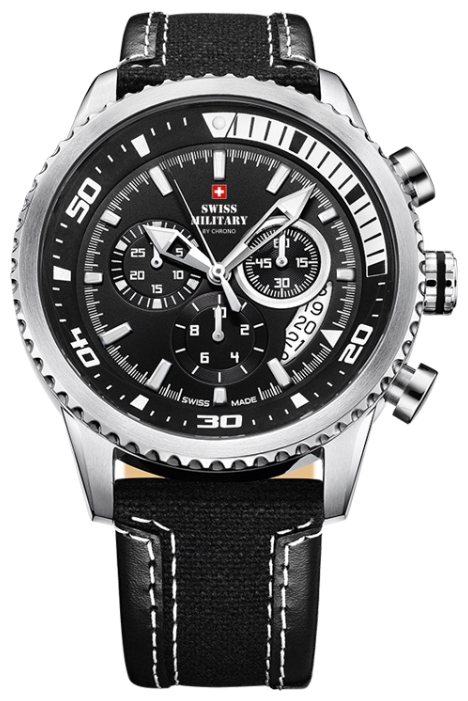 Swiss Military by Chrono SM34042.05 - мужские наручные часы из коллекции Кварцевые хронографы Swiss Military by Chrono SM34042.05 - мужские наручные часы из коллекции Кварцевые хронографыSwiss Military by Chrono<br><br><br>Бренд: Swiss Military by Chrono<br>Модель: Swiss Military by Chrono SM34042.05<br>Артикул: SM34042.05<br>Вариант артикула: None<br>Коллекция: Кварцевые хронографы<br>Подколлекция: None<br>Страна: Швейцария<br>Пол: мужские<br>Тип механизма: None<br>Механизм: None<br>Количество камней: None<br>Автоподзавод: None<br>Источник энергии: от батарейки<br>Срок службы элемента питания: None<br>Дисплей: стрелки<br>Цифры: отсутствуют<br>Водозащита: None<br>Противоударные: None<br>Материал корпуса: нерж. сталь<br>Материал браслета: текстиль + кожа<br>Материал безеля: None<br>Стекло: минеральное<br>Антибликовое покрытие: None<br>Цвет корпуса: None<br>Цвет браслета: None<br>Цвет циферблата: None<br>Цвет безеля: None<br>Размеры: None<br>Диаметр: None<br>Диаметр корпуса: None<br>Толщина: кварцевые<br>Ширина ремешка: None<br>Вес: None<br>Спорт-функции: секундомер<br>Подсветка: стрелок<br>Вставка: None<br>Отображение даты: число<br>Хронограф: есть<br>Таймер: None<br>Термометр: None<br>Хронометр: None<br>GPS: None<br>Радиосинхронизация: None<br>Барометр: None<br>Скелетон: None<br>Дополнительная информация: None<br>Дополнительные функции: None