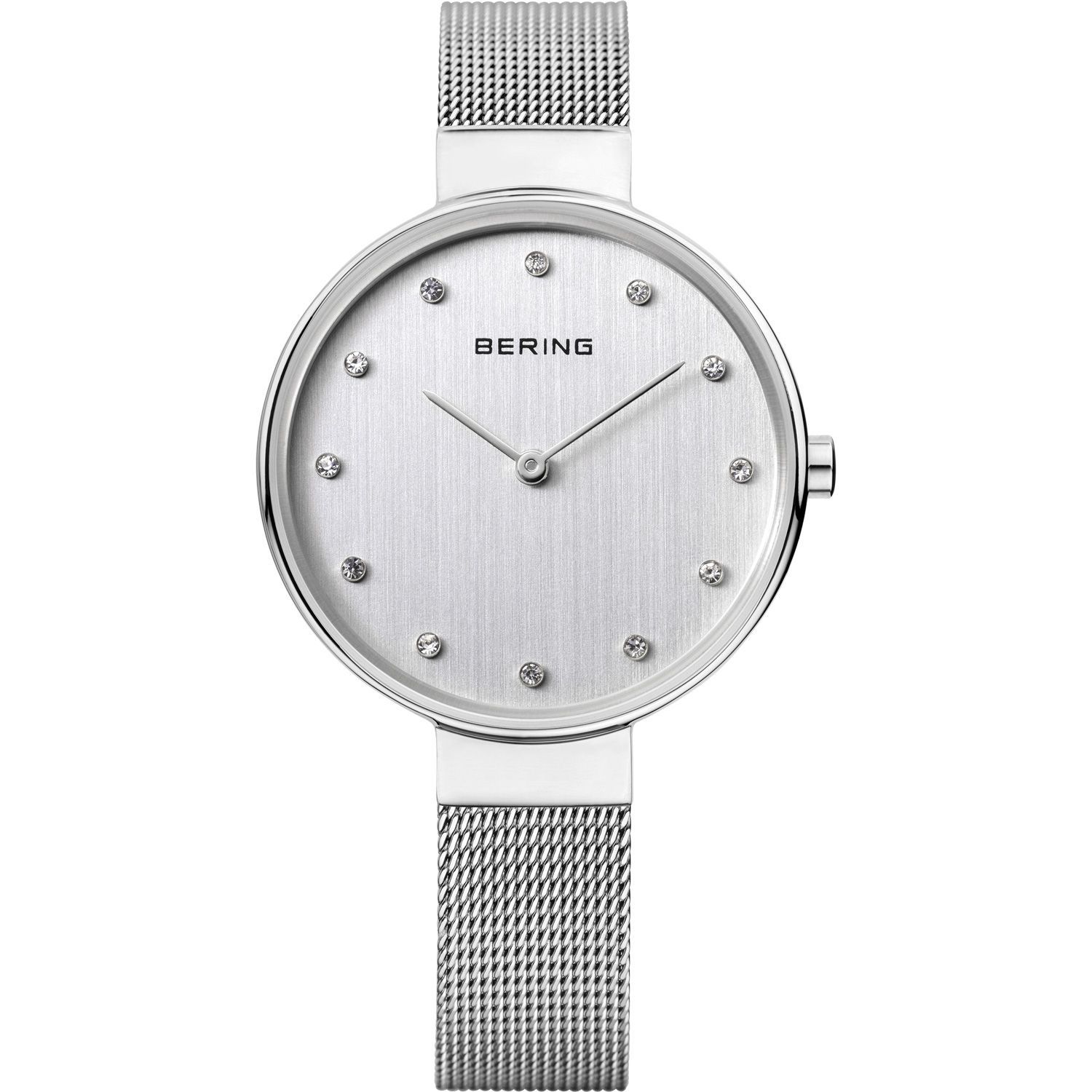 Bering 12034-000 - женские наручные часы из коллекции Classic Bering 12034-000 - женские наручные часы из коллекции ClassicBering<br>женские, сапфировое стекло, корпус из нерж. стали, браслет из нерж. стали, циферблат белого цвета с 12-ю кристаллами swarovski<br><br>Бренд: Bering<br>Модель: Bering 12034-000<br>Артикул: 12034-000<br>Вариант артикула: ber-12034-000<br>Коллекция: Classic<br>Подколлекция: None<br>Страна: Дания<br>Пол: женские<br>Тип механизма: кварцевые<br>Механизм: None<br>Количество камней: None<br>Автоподзавод: None<br>Источник энергии: от батарейки<br>Срок службы элемента питания: None<br>Дисплей: стрелки<br>Цифры: отсутствуют<br>Водозащита: WR 30<br>Противоударные: None<br>Материал корпуса: нерж. сталь<br>Материал браслета: нерж. сталь<br>Материал безеля: None<br>Стекло: сапфировое<br>Антибликовое покрытие: None<br>Цвет корпуса: серебристый<br>Цвет браслета: серебрянный<br>Цвет циферблата: None<br>Цвет безеля: None<br>Размеры: 34 мм<br>Диаметр: 34 мм<br>Диаметр корпуса: None<br>Толщина: None<br>Ширина ремешка: None<br>Вес: None<br>Спорт-функции: None<br>Подсветка: None<br>Вставка: кристаллы Swarovski<br>Отображение даты: None<br>Хронограф: None<br>Таймер: None<br>Термометр: None<br>Хронометр: None<br>GPS: None<br>Радиосинхронизация: None<br>Барометр: None<br>Скелетон: None<br>Дополнительная информация: None<br>Дополнительные функции: None