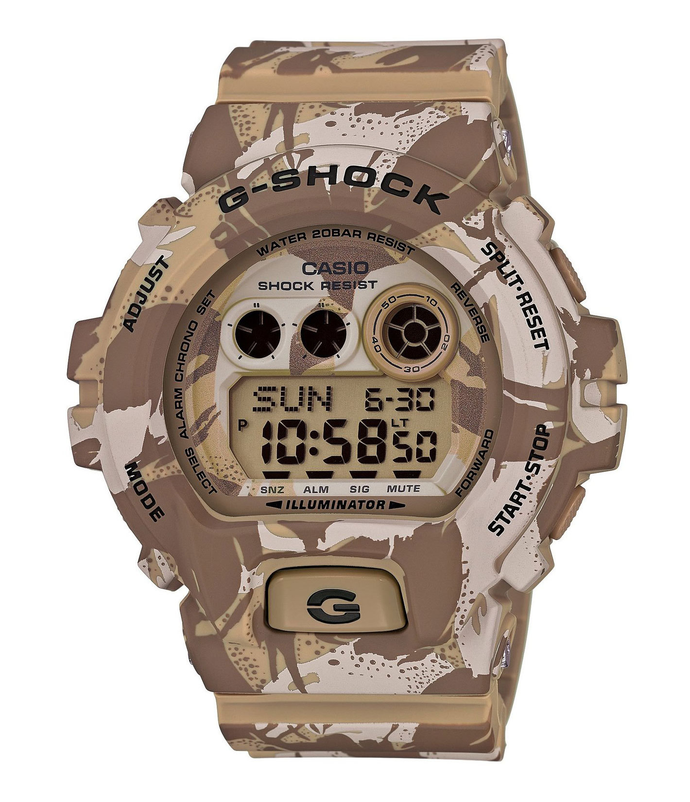 Casio G-SHOCK GD-X6900MC-5E / GD-X6900MC-5ER - мужские наручные часы Casio G-SHOCK GD-X6900MC-5E / GD-X6900MC-5ER - мужские наручные часыCasio<br><br><br>Бренд: Casio<br>Модель: Casio GD-X6900MC-5E<br>Артикул: GD-X6900MC-5E<br>Вариант артикула: GD-X6900MC-5ER<br>Коллекция: G-SHOCK<br>Подколлекция: None<br>Страна: Япония<br>Пол: мужские<br>Тип механизма: кварцевые<br>Механизм: None<br>Количество камней: None<br>Автоподзавод: None<br>Источник энергии: от батарейки<br>Срок службы элемента питания: None<br>Дисплей: цифры<br>Цифры: None<br>Водозащита: WR 200<br>Противоударные: есть<br>Материал корпуса: пластик<br>Материал браслета: пластик<br>Материал безеля: None<br>Стекло: минеральное<br>Антибликовое покрытие: None<br>Цвет корпуса: None<br>Цвет браслета: None<br>Цвет циферблата: None<br>Цвет безеля: None<br>Размеры: 53.9x57.5x20.4 мм<br>Диаметр: None<br>Диаметр корпуса: None<br>Толщина: None<br>Ширина ремешка: None<br>Вес: 79 г<br>Спорт-функции: секундомер, таймер обратного отсчета<br>Подсветка: дисплея<br>Вставка: None<br>Отображение даты: вечный календарь, число, месяц, год, день недели<br>Хронограф: None<br>Таймер: None<br>Термометр: None<br>Хронометр: None<br>GPS: None<br>Радиосинхронизация: None<br>Барометр: None<br>Скелетон: None<br>Дополнительная информация: автоподсветка, ежечасный сигнал, повтор сигнала будильника, функция Flash alert, функция включения/отключения звука кнопок; элемент питания CR2032, срок службы батарейки 10 лет<br>Дополнительные функции: второй часовой пояс, будильник (количество установок: 3)