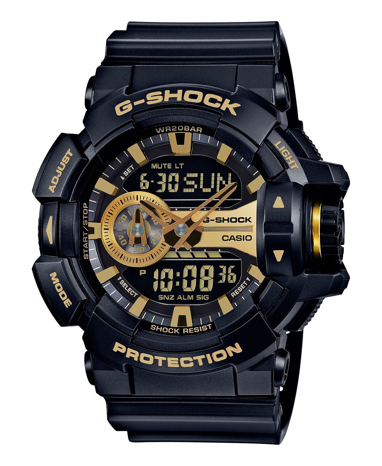 Casio G-SHOCK GA-400GB-1A9 / GA-400GB-1A9ER - мужские наручные часы Casio G-SHOCK GA-400GB-1A9 / GA-400GB-1A9ER - мужские наручные часыCasio<br><br><br>Бренд: Casio<br>Модель: Casio GA-400GB-1A9<br>Артикул: GA-400GB-1A9<br>Вариант артикула: GA-400GB-1A9ER<br>Коллекция: G-SHOCK<br>Подколлекция: None<br>Страна: Япония<br>Пол: мужские<br>Тип механизма: кварцевые<br>Механизм: None<br>Количество камней: None<br>Автоподзавод: None<br>Источник энергии: от батарейки<br>Срок службы элемента питания: 36 мес<br>Дисплей: None<br>Цифры: отсутствуют<br>Водозащита: WR 200<br>Противоударные: есть<br>Материал корпуса: пластик<br>Материал браслета: пластик<br>Материал безеля: None<br>Стекло: минеральное<br>Антибликовое покрытие: None<br>Цвет корпуса: None<br>Цвет браслета: None<br>Цвет циферблата: None<br>Цвет безеля: None<br>Размеры: None<br>Диаметр: None<br>Диаметр корпуса: None<br>Толщина: None<br>Ширина ремешка: None<br>Вес: 70 г<br>Спорт-функции: секундомер, таймер обратного отсчета<br>Подсветка: дисплея<br>Вставка: None<br>Отображение даты: вечный календарь, число, месяц, день недели<br>Хронограф: None<br>Таймер: None<br>Термометр: None<br>Хронометр: None<br>GPS: None<br>Радиосинхронизация: None<br>Барометр: None<br>Скелетон: None<br>Дополнительная информация: защита от магнитных полей, ежечасный сигнал, повтор сигнала будильника, автоподсветка, функция включения/отключения звука кнопок, элемент питания SR927W ? 2<br>Дополнительные функции: второй часовой пояс, будильник (количество установок: 5)