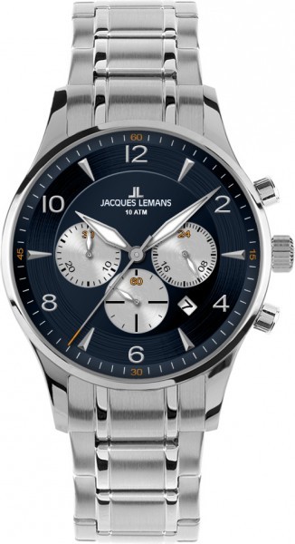 Jacques Lemans 1-1654K - мужские наручные часы из коллекции London Jacques Lemans 1-1654K - мужские наручные часы из коллекции LondonJacques Lemans<br><br><br>Бренд: Jacques Lemans<br>Модель: Jacques Lemans 1-1654K<br>Артикул: 1-1654K<br>Вариант артикула: None<br>Коллекция: London<br>Подколлекция: None<br>Страна: Австрия<br>Пол: мужские<br>Тип механизма: кварцевые<br>Механизм: None<br>Количество камней: None<br>Автоподзавод: None<br>Источник энергии: от батарейки<br>Срок службы элемента питания: None<br>Дисплей: стрелки<br>Цифры: арабские<br>Водозащита: WR 10<br>Противоударные: None<br>Материал корпуса: нерж. сталь<br>Материал браслета: кожа<br>Материал безеля: None<br>Стекло: Crystex<br>Антибликовое покрытие: None<br>Цвет корпуса: None<br>Цвет браслета: None<br>Цвет циферблата: None<br>Цвет безеля: None<br>Размеры: 40 мм<br>Диаметр: None<br>Диаметр корпуса: None<br>Толщина: None<br>Ширина ремешка: None<br>Вес: None<br>Спорт-функции: секундомер<br>Подсветка: стрелок<br>Вставка: None<br>Отображение даты: число<br>Хронограф: есть<br>Таймер: None<br>Термометр: None<br>Хронометр: None<br>GPS: None<br>Радиосинхронизация: None<br>Барометр: None<br>Скелетон: None<br>Дополнительная информация: None<br>Дополнительные функции: None