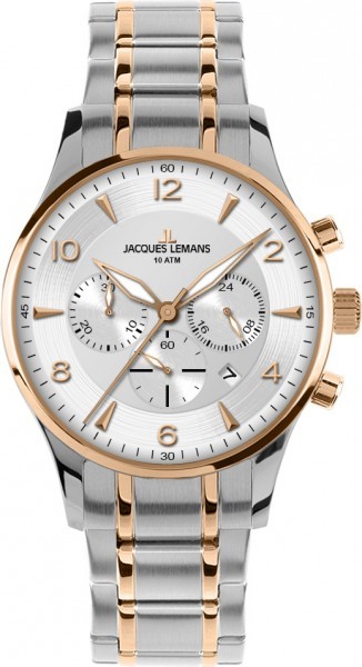 Jacques Lemans 1-1654P - мужские наручные часы из коллекции London Jacques Lemans 1-1654P - мужские наручные часы из коллекции LondonJacques Lemans<br><br><br>Бренд: Jacques Lemans<br>Модель: Jacques Lemans 1-1654P<br>Артикул: 1-1654P<br>Вариант артикула: None<br>Коллекция: London<br>Подколлекция: None<br>Страна: Австрия<br>Пол: мужские<br>Тип механизма: кварцевые<br>Механизм: None<br>Количество камней: None<br>Автоподзавод: None<br>Источник энергии: от батарейки<br>Срок службы элемента питания: None<br>Дисплей: стрелки<br>Цифры: арабские<br>Водозащита: WR 10<br>Противоударные: None<br>Материал корпуса: нерж. сталь, IP покрытие: позолота (частичное)<br>Материал браслета: нерж. сталь, IP покрытие (частичное): позолота<br>Материал безеля: None<br>Стекло: Crystex<br>Антибликовое покрытие: None<br>Цвет корпуса: None<br>Цвет браслета: None<br>Цвет циферблата: None<br>Цвет безеля: None<br>Размеры: 40 мм<br>Диаметр: None<br>Диаметр корпуса: None<br>Толщина: None<br>Ширина ремешка: None<br>Вес: None<br>Спорт-функции: секундомер<br>Подсветка: стрелок<br>Вставка: None<br>Отображение даты: число<br>Хронограф: есть<br>Таймер: None<br>Термометр: None<br>Хронометр: None<br>GPS: None<br>Радиосинхронизация: None<br>Барометр: None<br>Скелетон: None<br>Дополнительная информация: None<br>Дополнительные функции: None