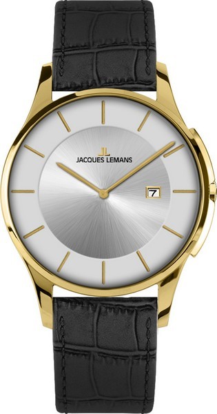 Jacques Lemans 1-1777Q - унисекс наручные часы из коллекции London Jacques Lemans 1-1777Q - унисекс наручные часы из коллекции LondonJacques Lemans<br><br><br>Бренд: Jacques Lemans<br>Модель: Jacques Lemans 1-1777Q<br>Артикул: 1-1777Q<br>Вариант артикула: None<br>Коллекция: London<br>Подколлекция: None<br>Страна: Австрия<br>Пол: унисекс<br>Тип механизма: кварцевые<br>Механизм: None<br>Количество камней: None<br>Автоподзавод: None<br>Источник энергии: от батарейки<br>Срок службы элемента питания: None<br>Дисплей: стрелки<br>Цифры: отсутствуют<br>Водозащита: WR 50<br>Противоударные: None<br>Материал корпуса: нерж. сталь, IP покрытие: позолота (полное)<br>Материал браслета: кожа<br>Материал безеля: None<br>Стекло: минеральное<br>Антибликовое покрытие: None<br>Цвет корпуса: None<br>Цвет браслета: None<br>Цвет циферблата: None<br>Цвет безеля: None<br>Размеры: 38 мм<br>Диаметр: None<br>Диаметр корпуса: None<br>Толщина: None<br>Ширина ремешка: None<br>Вес: None<br>Спорт-функции: None<br>Подсветка: None<br>Вставка: None<br>Отображение даты: число<br>Хронограф: None<br>Таймер: None<br>Термометр: None<br>Хронометр: None<br>GPS: None<br>Радиосинхронизация: None<br>Барометр: None<br>Скелетон: None<br>Дополнительная информация: None<br>Дополнительные функции: None
