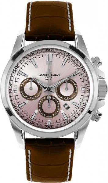 Jacques Lemans 1-1117RN - мужские наручные часы из коллекции Sport Jacques Lemans 1-1117RN - мужские наручные часы из коллекции SportJacques Lemans<br><br><br>Бренд: Jacques Lemans<br>Модель: Jacques Lemans 1-1117RN<br>Артикул: 1-1117RN<br>Вариант артикула: None<br>Коллекция: Sport<br>Подколлекция: None<br>Страна: Австрия<br>Пол: мужские<br>Тип механизма: кварцевые<br>Механизм: None<br>Количество камней: None<br>Автоподзавод: None<br>Источник энергии: от батарейки<br>Срок службы элемента питания: None<br>Дисплей: стрелки<br>Цифры: отсутствуют<br>Водозащита: WR 200<br>Противоударные: None<br>Материал корпуса: нерж. сталь<br>Материал браслета: кожа<br>Материал безеля: None<br>Стекло: минеральное<br>Антибликовое покрытие: None<br>Цвет корпуса: None<br>Цвет браслета: None<br>Цвет циферблата: None<br>Цвет безеля: None<br>Размеры: 44 мм<br>Диаметр: None<br>Диаметр корпуса: None<br>Толщина: None<br>Ширина ремешка: None<br>Вес: None<br>Спорт-функции: секундомер<br>Подсветка: стрелок<br>Вставка: None<br>Отображение даты: число<br>Хронограф: есть<br>Таймер: None<br>Термометр: None<br>Хронометр: None<br>GPS: None<br>Радиосинхронизация: None<br>Барометр: None<br>Скелетон: None<br>Дополнительная информация: None<br>Дополнительные функции: None