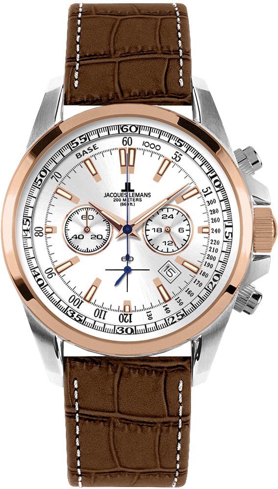 Jacques Lemans 1-1117NN - мужские наручные часы из коллекции Liverpool Jacques Lemans 1-1117NN - мужские наручные часы из коллекции LiverpoolJacques Lemans<br><br><br>Бренд: Jacques Lemans<br>Модель: Jacques Lemans 1-1117NN<br>Артикул: 1-1117NN<br>Вариант артикула: None<br>Коллекция: Liverpool<br>Подколлекция: None<br>Страна: Австрия<br>Пол: мужские<br>Тип механизма: кварцевые<br>Механизм: None<br>Количество камней: None<br>Автоподзавод: None<br>Источник энергии: от батарейки<br>Срок службы элемента питания: None<br>Дисплей: стрелки<br>Цифры: отсутствуют<br>Водозащита: WR 20<br>Противоударные: None<br>Материал корпуса: нерж. сталь, покрытие: позолота (частичное)<br>Материал браслета: кожа<br>Материал безеля: None<br>Стекло: Crystex<br>Антибликовое покрытие: None<br>Цвет корпуса: None<br>Цвет браслета: None<br>Цвет циферблата: None<br>Цвет безеля: None<br>Размеры: 44x44 мм<br>Диаметр: None<br>Диаметр корпуса: None<br>Толщина: None<br>Ширина ремешка: None<br>Вес: None<br>Спорт-функции: секундомер<br>Подсветка: стрелок<br>Вставка: None<br>Отображение даты: число<br>Хронограф: есть<br>Таймер: None<br>Термометр: None<br>Хронометр: None<br>GPS: None<br>Радиосинхронизация: None<br>Барометр: None<br>Скелетон: None<br>Дополнительная информация: None<br>Дополнительные функции: None