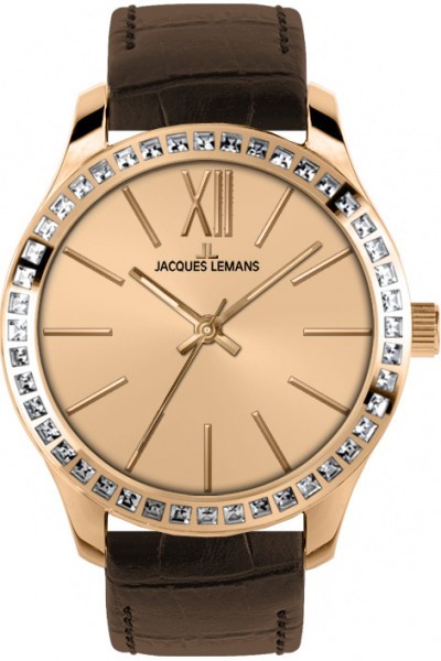 Jacques Lemans 1-1841D - женские наручные часы из коллекции Rome Jacques Lemans 1-1841D - женские наручные часы из коллекции RomeJacques Lemans<br><br><br>Бренд: Jacques Lemans<br>Модель: Jacques Lemans 1-1841D<br>Артикул: 1-1841D<br>Вариант артикула: None<br>Коллекция: Rome<br>Подколлекция: None<br>Страна: Австрия<br>Пол: женские<br>Тип механизма: кварцевые<br>Механизм: None<br>Количество камней: None<br>Автоподзавод: None<br>Источник энергии: от батарейки<br>Срок службы элемента питания: None<br>Дисплей: стрелки<br>Цифры: римские<br>Водозащита: WR 10<br>Противоударные: None<br>Материал корпуса: нерж. сталь, IP покрытие (полное)<br>Материал браслета: кожа<br>Материал безеля: None<br>Стекло: Crystex<br>Антибликовое покрытие: None<br>Цвет корпуса: None<br>Цвет браслета: None<br>Цвет циферблата: None<br>Цвет безеля: None<br>Размеры: 37 мм<br>Диаметр: None<br>Диаметр корпуса: None<br>Толщина: None<br>Ширина ремешка: None<br>Вес: None<br>Спорт-функции: None<br>Подсветка: None<br>Вставка: кристаллы Swarovski<br>Отображение даты: None<br>Хронограф: None<br>Таймер: None<br>Термометр: None<br>Хронометр: None<br>GPS: None<br>Радиосинхронизация: None<br>Барометр: None<br>Скелетон: None<br>Дополнительная информация: None<br>Дополнительные функции: None