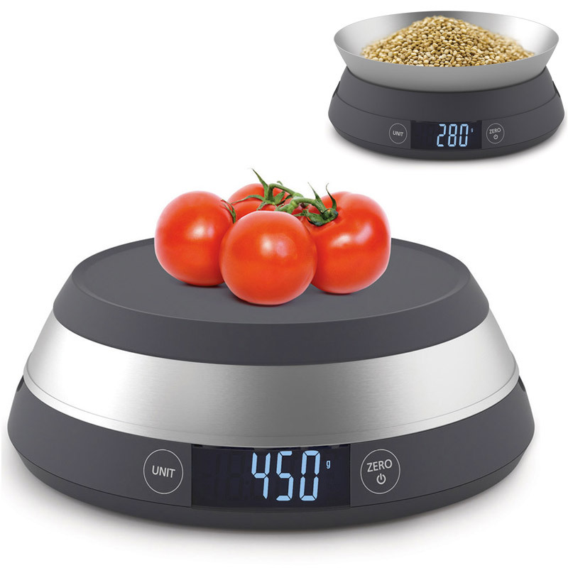 Весы кухонные Joseph Joseph Switchscale серые 40054 Весы кухонные Joseph Joseph Switchscale серые 40054Весы кухонные<br>Весы кухонные Joseph Joseph Switchscale серые 40054<br> <br>Контролируйте ингредиенты вплоть до грамма и готовьте с поразительной точностью. Кухонные весы Switchscale позволяют отмерить всё точно по рецепту. Два положения: платформа для быстрого взвешивания твердых продуктов и упаковки, перевернув которую вы получаете чашу для сыпучих и жидких продуктов. Удобный дисплей с подсветкой и сенсорным управлением.<br>Есть функция добавления веса, чтобы измерять разные индгредиенты для одного блюда. Максимально взвешивает до 5 кг.<br>Плюс ко всему: нескользящее силиконовое основание, функция автоматического отключения. Работает от трех батареек ААА (включены в комплект).<br>Двухлетняя гарантия на внутренний механизм.<br>Официальный продавец<br>