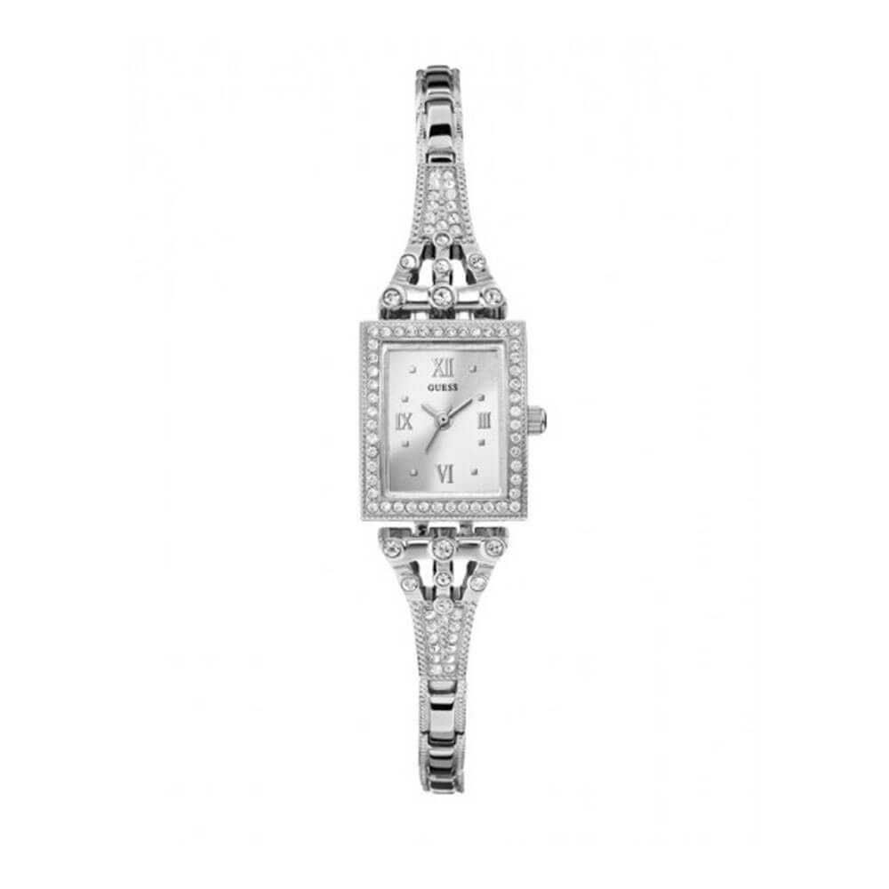 GUESS W0430L1 - женские наручные часы GUESS W0430L1 - женские наручные часыGUESS<br><br><br>Бренд: GUESS<br>Модель: GUESS W0430L1<br>Артикул: W0430L1<br>Вариант артикула: None<br>Коллекция: None<br>Подколлекция: None<br>Страна: США<br>Пол: женские<br>Тип механизма: кварцевые<br>Механизм: None<br>Количество камней: None<br>Автоподзавод: None<br>Источник энергии: от батарейки<br>Срок службы элемента питания: None<br>Дисплей: стрелки<br>Цифры: римские<br>Водозащита: WR 30<br>Противоударные: None<br>Материал корпуса: нерж. сталь<br>Материал браслета: нерж. сталь<br>Материал безеля: None<br>Стекло: минеральное<br>Антибликовое покрытие: None<br>Цвет корпуса: None<br>Цвет браслета: None<br>Цвет циферблата: None<br>Цвет безеля: None<br>Размеры: 19x22.5x7.5 мм<br>Диаметр: None<br>Диаметр корпуса: None<br>Толщина: None<br>Ширина ремешка: None<br>Вес: None<br>Спорт-функции: None<br>Подсветка: None<br>Вставка: None<br>Отображение даты: None<br>Хронограф: None<br>Таймер: None<br>Термометр: None<br>Хронометр: None<br>GPS: None<br>Радиосинхронизация: None<br>Барометр: None<br>Скелетон: None<br>Дополнительная информация: None<br>Дополнительные функции: None