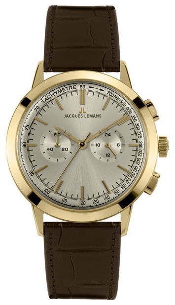 Jacques Lemans N-1564B - мужские наручные часы из коллекции Nostalgie Jacques Lemans N-1564B - мужские наручные часы из коллекции NostalgieJacques Lemans<br><br><br>Бренд: Jacques Lemans<br>Модель: Jacques Lemans N-1564B<br>Артикул: N-1564B<br>Вариант артикула: None<br>Коллекция: Nostalgie<br>Подколлекция: None<br>Страна: Австрия<br>Пол: мужские<br>Тип механизма: кварцевые<br>Механизм: None<br>Количество камней: None<br>Автоподзавод: None<br>Источник энергии: от батарейки<br>Срок службы элемента питания: None<br>Дисплей: стрелки<br>Цифры: отсутствуют<br>Водозащита: WR 50<br>Противоударные: None<br>Материал корпуса: нерж. сталь, покрытие: позолота<br>Материал браслета: кожа<br>Материал безеля: None<br>Стекло: минеральное<br>Антибликовое покрытие: None<br>Цвет корпуса: None<br>Цвет браслета: None<br>Цвет циферблата: None<br>Цвет безеля: None<br>Размеры: None<br>Диаметр: None<br>Диаметр корпуса: None<br>Толщина: None<br>Ширина ремешка: None<br>Вес: None<br>Спорт-функции: секундомер<br>Подсветка: None<br>Вставка: None<br>Отображение даты: None<br>Хронограф: есть<br>Таймер: None<br>Термометр: None<br>Хронометр: None<br>GPS: None<br>Радиосинхронизация: None<br>Барометр: None<br>Скелетон: None<br>Дополнительная информация: None<br>Дополнительные функции: None