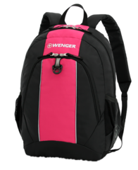 Рюкзак Wenger, цвет чёрный/красный, 32х14х45 см, 20 л
