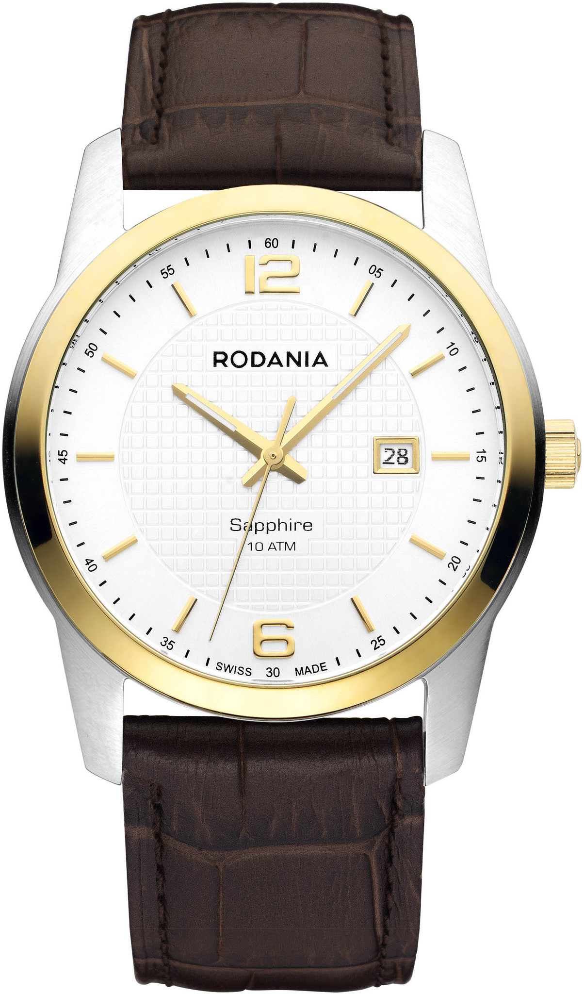 Rodania 25110.70 - мужские наручные часы из коллекции VANCOUVER Rodania 25110.70 - мужские наручные часы из коллекции VANCOUVERRodania<br><br><br>Бренд: Rodania<br>Модель: Rodania 25110.70<br>Артикул: 25110.70<br>Вариант артикула: None<br>Коллекция: VANCOUVER<br>Подколлекция: None<br>Страна: Швейцария<br>Пол: мужские<br>Тип механизма: кварцевые<br>Механизм: Ronda 505<br>Количество камней: None<br>Автоподзавод: None<br>Источник энергии: от батарейки<br>Срок службы элемента питания: None<br>Дисплей: стрелки<br>Цифры: арабские<br>Водозащита: WR 100<br>Противоударные: None<br>Материал корпуса: нерж. сталь, IP покрытие (частичное)<br>Материал браслета: кожа<br>Материал безеля: None<br>Стекло: сапфировое<br>Антибликовое покрытие: None<br>Цвет корпуса: None<br>Цвет браслета: None<br>Цвет циферблата: None<br>Цвет безеля: None<br>Размеры: 40 мм<br>Диаметр: None<br>Диаметр корпуса: None<br>Толщина: None<br>Ширина ремешка: None<br>Вес: None<br>Спорт-функции: None<br>Подсветка: None<br>Вставка: None<br>Отображение даты: число<br>Хронограф: None<br>Таймер: None<br>Термометр: None<br>Хронометр: None<br>GPS: None<br>Радиосинхронизация: None<br>Барометр: None<br>Скелетон: None<br>Дополнительная информация: None<br>Дополнительные функции: None