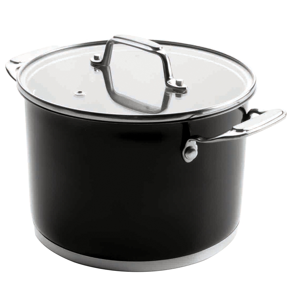 Кастрюля 20см (4,2 л) LACOR Cookware Black арт. 44120 Кастрюля 20см (4,2 л) LACOR Cookware Black арт. 44120Кастрюли<br>Кастрюля 20см (4,2 л) LACOR Cookware Black арт. 44120<br> <br>вид упаковки: подарочнаявысота (см): 13.5диаметр (см): 20.0крышка: естьматериал: нержавеющая стальобъем (л): 4.20покрытие: без покрытияпредметов в наборе (штук): 1ручки: фиксированныестрана: Испаниятип варочной поверхности: все типы поверхностей, кроме духовки<br> <br>Серия посуды Cookware Black от испанской компании Lacor — это высокое качество, устойчивость к коррозии, прочность, долговечность и привлекательный дизайн. Все кастрюли этой серии изготовлены из хромоникелевой нержавеющей стали, имеют тройное дно и снабжены массивными крышками из ударопрочного стекла. Такая конструкция позволяет использовать меньшее количество масла и воды в процессе приготовления пищи и обеспечивает максимальное сохранение всех полезных свойств и вкусовых качеств блюд. <br>Посуда серии Cookware Black является экологически чистой, поскольку создана из так называемого «медицинского» металла. Крышка и корпус снабжены надежными ручками из материала с низкой теплопроводностью, что обеспечивает комфортную и безопасную эксплуатацию.<br>