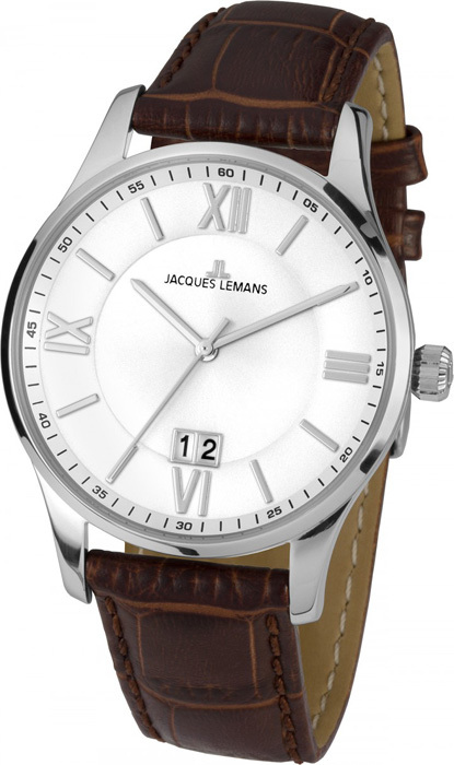 Jacques Lemans 1-1845B - мужские наручные часы из коллекции London Jacques Lemans 1-1845B - мужские наручные часы из коллекции LondonJacques Lemans<br><br><br>Бренд: Jacques Lemans<br>Модель: Jacques Lemans 1-1845B<br>Артикул: 1-1845B<br>Вариант артикула: None<br>Коллекция: London<br>Подколлекция: None<br>Страна: Австрия<br>Пол: мужские<br>Тип механизма: кварцевые<br>Механизм: None<br>Количество камней: None<br>Автоподзавод: None<br>Источник энергии: от батарейки<br>Срок службы элемента питания: None<br>Дисплей: стрелки<br>Цифры: римские<br>Водозащита: WR 10<br>Противоударные: None<br>Материал корпуса: нерж. сталь<br>Материал браслета: кожа<br>Материал безеля: None<br>Стекло: Crystex<br>Антибликовое покрытие: None<br>Цвет корпуса: None<br>Цвет браслета: None<br>Цвет циферблата: None<br>Цвет безеля: None<br>Размеры: 40 мм<br>Диаметр: None<br>Диаметр корпуса: None<br>Толщина: None<br>Ширина ремешка: None<br>Вес: None<br>Спорт-функции: None<br>Подсветка: None<br>Вставка: None<br>Отображение даты: число<br>Хронограф: None<br>Таймер: None<br>Термометр: None<br>Хронометр: None<br>GPS: None<br>Радиосинхронизация: None<br>Барометр: None<br>Скелетон: None<br>Дополнительная информация: None<br>Дополнительные функции: None