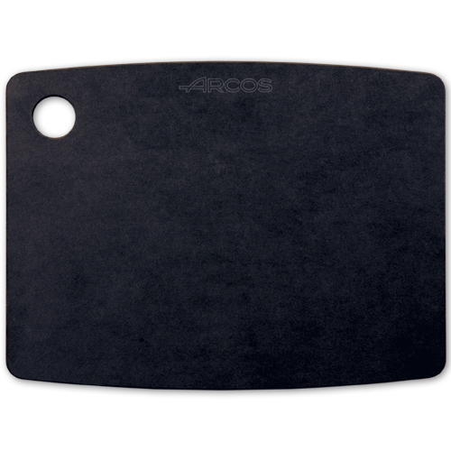 Доска разделочная черная 45х33 см ARCOS Accessories арт. 691810 Доска разделочная черная 45х33 см ARCOS Accessories арт. 691810Разделочные доски Arcos<br>Доска разделочная черная 45х33 см ARCOS Accessories арт. 691810<br> <br>Кухонные разделочные доски Arcos пригодны для ежедневного использования, и имеют удобную ручку и нескользящую двустороннюю рабочую поверхность, которая не тупит ножи. Специальный материал не впитывает запахи продуктов и легко очищается от остатков пищи. Доски пригодны для мытья в посудомоечной машине.<br>