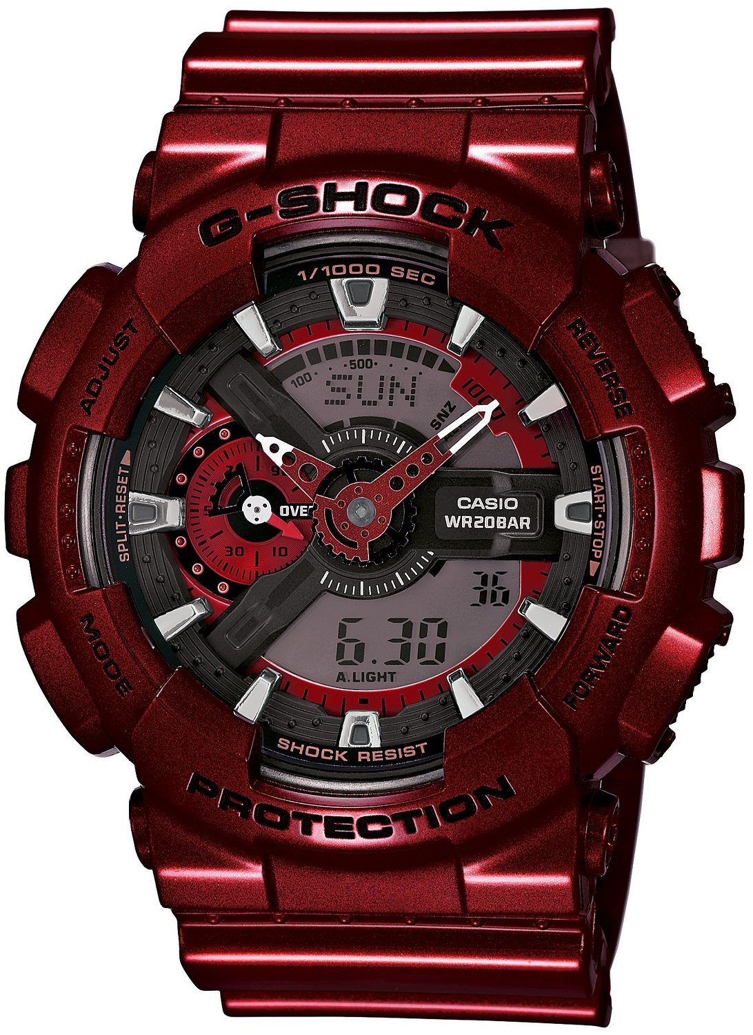 Casio G-SHOCK GA-110NM-4A / GA-110NM-4AER - мужские наручные часы Casio G-SHOCK GA-110NM-4A / GA-110NM-4AER - мужские наручные часыCasio<br><br><br>Бренд: Casio<br>Модель: Casio GA-110NM-4A<br>Артикул: GA-110NM-4A<br>Вариант артикула: GA-110NM-4AER<br>Коллекция: G-SHOCK<br>Подколлекция: None<br>Страна: Япония<br>Пол: мужские<br>Тип механизма: кварцевые<br>Механизм: None<br>Количество камней: None<br>Автоподзавод: None<br>Источник энергии: от батарейки<br>Срок службы элемента питания: None<br>Дисплей: стрелки + цифры<br>Цифры: отсутствуют<br>Водозащита: WR 200<br>Противоударные: есть<br>Материал корпуса: пластик<br>Материал браслета: пластик<br>Материал безеля: None<br>Стекло: минеральное<br>Антибликовое покрытие: None<br>Цвет корпуса: None<br>Цвет браслета: None<br>Цвет циферблата: None<br>Цвет безеля: None<br>Размеры: None<br>Диаметр: None<br>Диаметр корпуса: None<br>Толщина: None<br>Ширина ремешка: None<br>Вес: 72 г<br>Спорт-функции: секундомер<br>Подсветка: дисплея, стрелок<br>Вставка: None<br>Отображение даты: число, месяц, день недели<br>Хронограф: есть<br>Таймер: None<br>Термометр: None<br>Хронометр: None<br>GPS: None<br>Радиосинхронизация: None<br>Барометр: None<br>Скелетон: None<br>Дополнительная информация: None<br>Дополнительные функции: второй часовой пояс, будильник (количество установок: 5)