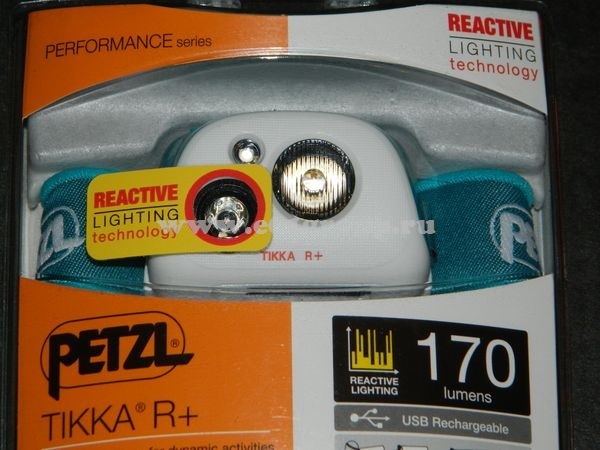светодиодный фонарь Petzl TIKKA R+ светло-синий интернет магазин