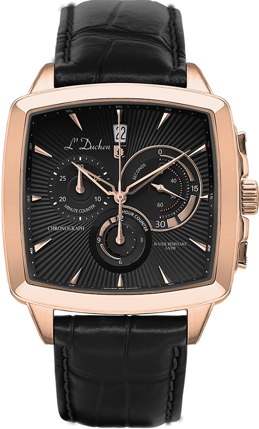 L Duchen D 462.41.31 - мужские наручные часы L Duchen D 462.41.31 - мужские наручные часыLDuchen<br><br><br>Бренд: L Duchen<br>Модель: L Duchen D462.41.31<br>Артикул: D 462.41.31<br>Вариант артикула: None<br>Коллекция: None<br>Подколлекция: None<br>Страна: Швейцария<br>Пол: мужские<br>Тип механизма: кварцевые<br>Механизм: None<br>Количество камней: None<br>Автоподзавод: None<br>Источник энергии: от батарейки<br>Срок службы элемента питания: None<br>Дисплей: стрелки<br>Цифры: отсутствуют<br>Водозащита: WR 50<br>Противоударные: None<br>Материал корпуса: нерж. сталь, PVD покрытие: позолота (полное)<br>Материал браслета: кожа<br>Материал безеля: None<br>Стекло: сапфировое<br>Антибликовое покрытие: None<br>Цвет корпуса: None<br>Цвет браслета: None<br>Цвет циферблата: None<br>Цвет безеля: None<br>Размеры: None<br>Диаметр: None<br>Диаметр корпуса: None<br>Толщина: None<br>Ширина ремешка: None<br>Вес: None<br>Спорт-функции: секундомер<br>Подсветка: None<br>Вставка: None<br>Отображение даты: число<br>Хронограф: есть<br>Таймер: None<br>Термометр: None<br>Хронометр: None<br>GPS: None<br>Радиосинхронизация: None<br>Барометр: None<br>Скелетон: None<br>Дополнительная информация: None<br>Дополнительные функции: None