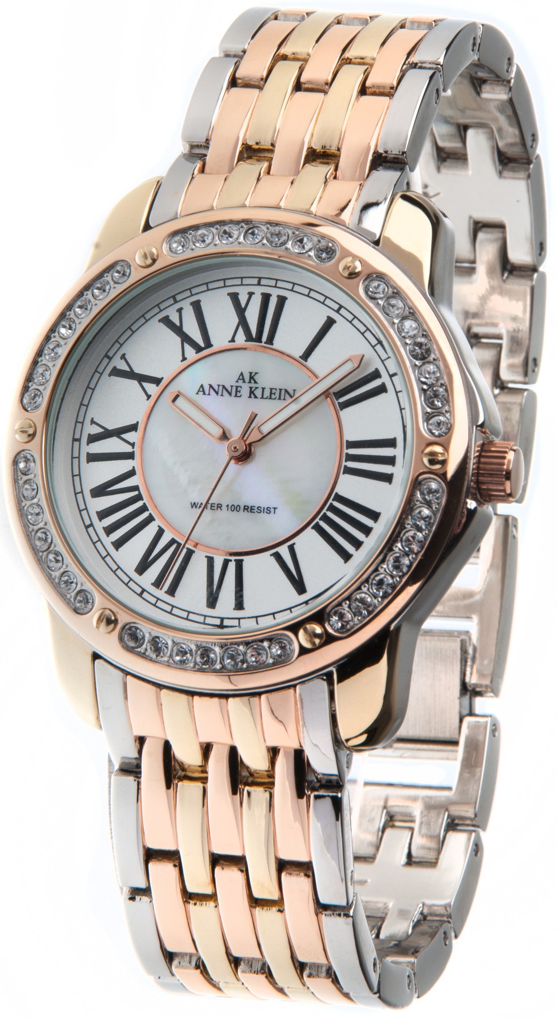 Anne Klein 9825MPTR - женские наручные часы из коллекции Crystal Anne Klein 9825MPTR - женские наручные часы из коллекции CrystalAnne Klein<br><br><br>Бренд: Anne Klein<br>Модель: Anne Klein 9825 MPTR<br>Артикул: 9825MPTR<br>Вариант артикула: None<br>Коллекция: Crystal<br>Подколлекция: None<br>Страна: США<br>Пол: женские<br>Тип механизма: кварцевые<br>Механизм: None<br>Количество камней: None<br>Автоподзавод: None<br>Источник энергии: от батарейки<br>Срок службы элемента питания: None<br>Дисплей: стрелки<br>Цифры: римские<br>Водозащита: WR 30<br>Противоударные: None<br>Материал корпуса: не указан, PVD покрытие: позолота (полное)<br>Материал браслета: не указан, PVD покрытие (частичное): позолота<br>Материал безеля: None<br>Стекло: минеральное<br>Антибликовое покрытие: None<br>Цвет корпуса: None<br>Цвет браслета: None<br>Цвет циферблата: None<br>Цвет безеля: None<br>Размеры: 38 мм<br>Диаметр: None<br>Диаметр корпуса: None<br>Толщина: None<br>Ширина ремешка: None<br>Вес: None<br>Спорт-функции: None<br>Подсветка: стрелок<br>Вставка: None<br>Отображение даты: None<br>Хронограф: None<br>Таймер: None<br>Термометр: None<br>Хронометр: None<br>GPS: None<br>Радиосинхронизация: None<br>Барометр: None<br>Скелетон: None<br>Дополнительная информация: None<br>Дополнительные функции: None