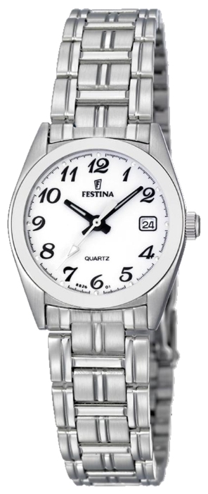 Festina F8826.1 - женские наручные часы Festina F8826.1 - женские наручные часыFestina<br><br><br>Бренд: Festina<br>Модель: Festina F8826/1<br>Артикул: F8826.1<br>Вариант артикула: None<br>Коллекция: None<br>Подколлекция: None<br>Страна: Испания<br>Пол: женские<br>Тип механизма: кварцевые<br>Механизм: M1L12<br>Количество камней: None<br>Автоподзавод: None<br>Источник энергии: от батарейки<br>Срок службы элемента питания: None<br>Дисплей: стрелки<br>Цифры: арабские<br>Водозащита: WR 50<br>Противоударные: None<br>Материал корпуса: нерж. сталь<br>Материал браслета: нерж. сталь<br>Материал безеля: None<br>Стекло: минеральное<br>Антибликовое покрытие: None<br>Цвет корпуса: None<br>Цвет браслета: None<br>Цвет циферблата: None<br>Цвет безеля: None<br>Размеры: 26x32x8 мм<br>Диаметр: None<br>Диаметр корпуса: None<br>Толщина: None<br>Ширина ремешка: None<br>Вес: None<br>Спорт-функции: None<br>Подсветка: None<br>Вставка: None<br>Отображение даты: число<br>Хронограф: None<br>Таймер: None<br>Термометр: None<br>Хронометр: None<br>GPS: None<br>Радиосинхронизация: None<br>Барометр: None<br>Скелетон: None<br>Дополнительная информация: None<br>Дополнительные функции: None