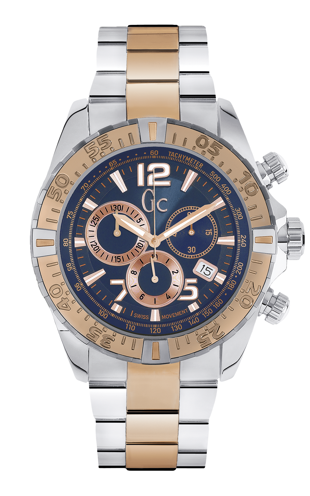 Gc Y02002G7 - мужские наручные часы Gc Y02002G7 - мужские наручные часыGc<br><br><br>Бренд: Gc<br>Модель: Gc Y02002G7<br>Артикул: Y02002G7<br>Вариант артикула: None<br>Коллекция: None<br>Подколлекция: None<br>Страна: Швейцария<br>Пол: мужские<br>Тип механизма: кварцевые<br>Механизм: R5040D<br>Количество камней: None<br>Автоподзавод: None<br>Источник энергии: от батарейки<br>Срок службы элемента питания: None<br>Дисплей: стрелки<br>Цифры: арабские<br>Водозащита: WR 100<br>Противоударные: None<br>Материал корпуса: нерж. сталь, PVD покрытие (частичное)<br>Материал браслета: нерж. сталь, PVD покрытие (частичное)<br>Материал безеля: None<br>Стекло: минеральное<br>Антибликовое покрытие: None<br>Цвет корпуса: None<br>Цвет браслета: None<br>Цвет циферблата: синий<br>Цвет безеля: None<br>Размеры: 45x12 мм<br>Диаметр: None<br>Диаметр корпуса: 45 мм<br>Толщина: 12 мм<br>Ширина ремешка: None<br>Вес: None<br>Спорт-функции: секундомер<br>Подсветка: стрелок<br>Вставка: None<br>Отображение даты: число<br>Хронограф: есть<br>Таймер: None<br>Термометр: None<br>Хронометр: None<br>GPS: None<br>Радиосинхронизация: None<br>Барометр: None<br>Скелетон: None<br>Дополнительная информация: None<br>Дополнительные функции: None